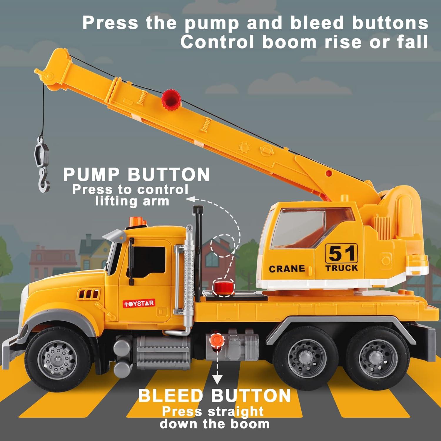 Camión Grúa de Juguete Dwi Dowellin con Luces y Sonidos