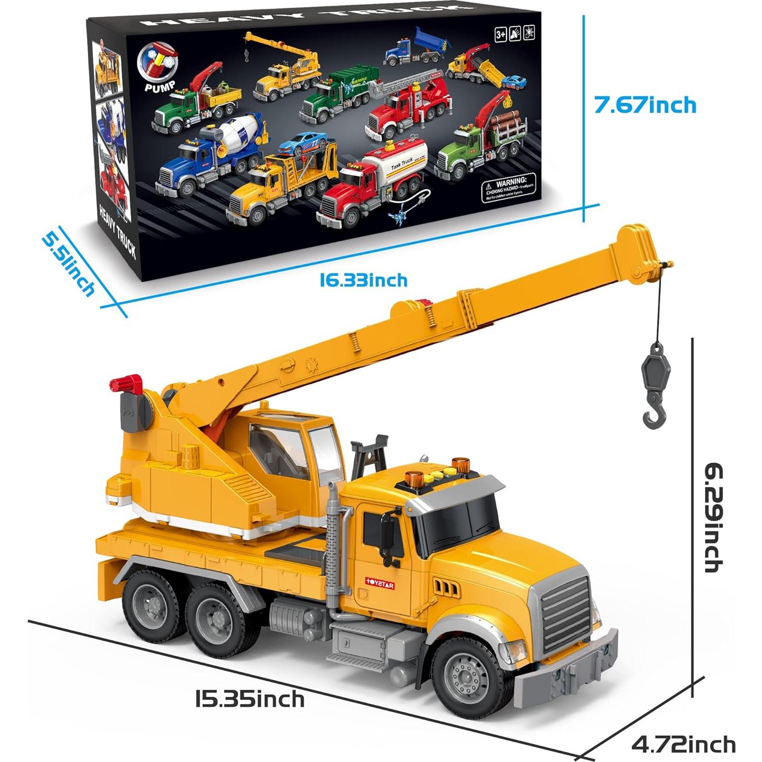 Camión Grúa de Juguete Dwi Dowellin con Luces y Sonidos