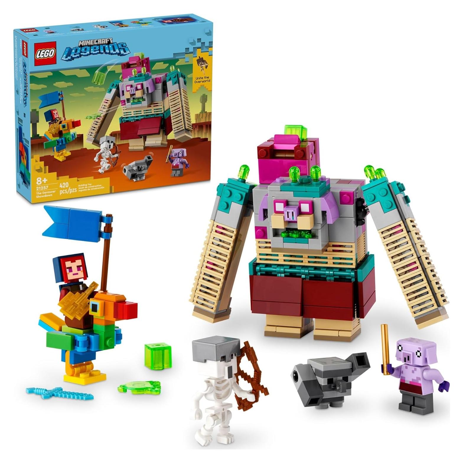 LEGO Minecraft Legends El Devorador Set Aventura 420 Piezas