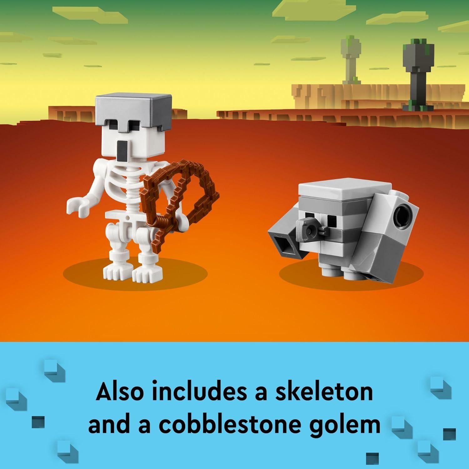 LEGO Minecraft Legends El Devorador Set Aventura 420 Piezas