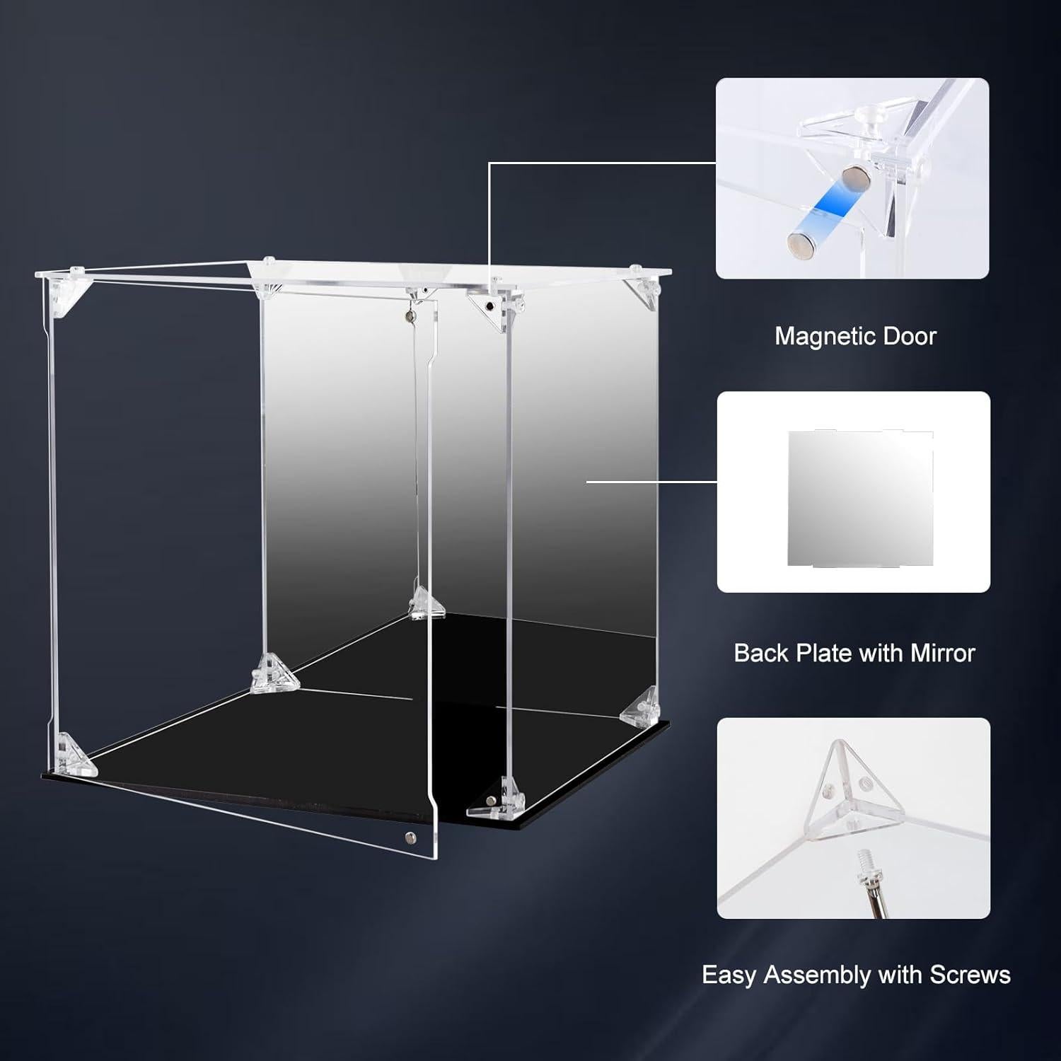 Caja de Exhibición Acrílica Dezzer 25x25x25 cm Transparente