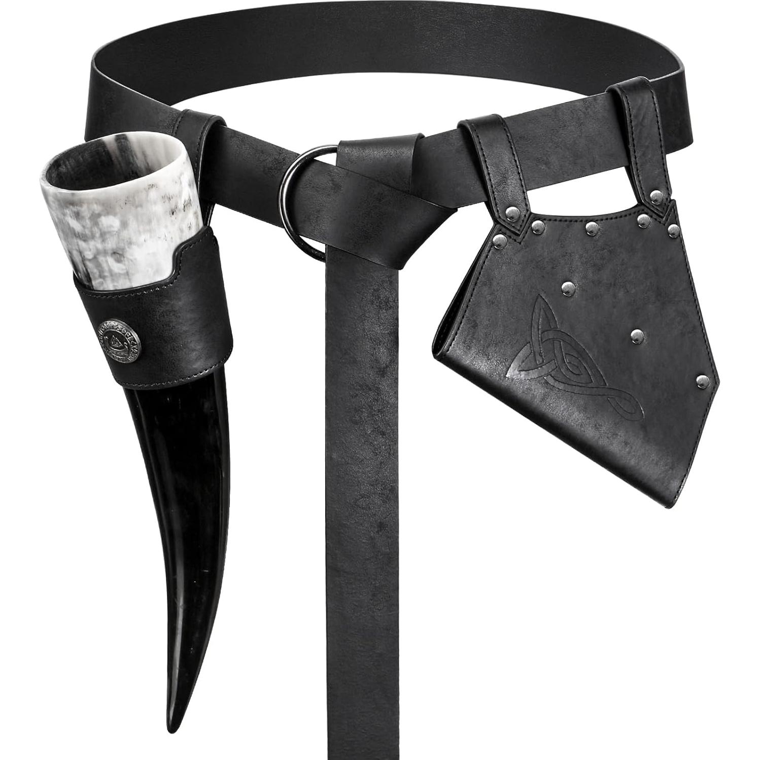 5 Piezas Accesorios Medievales para Cinturón Cosplay Vikingos