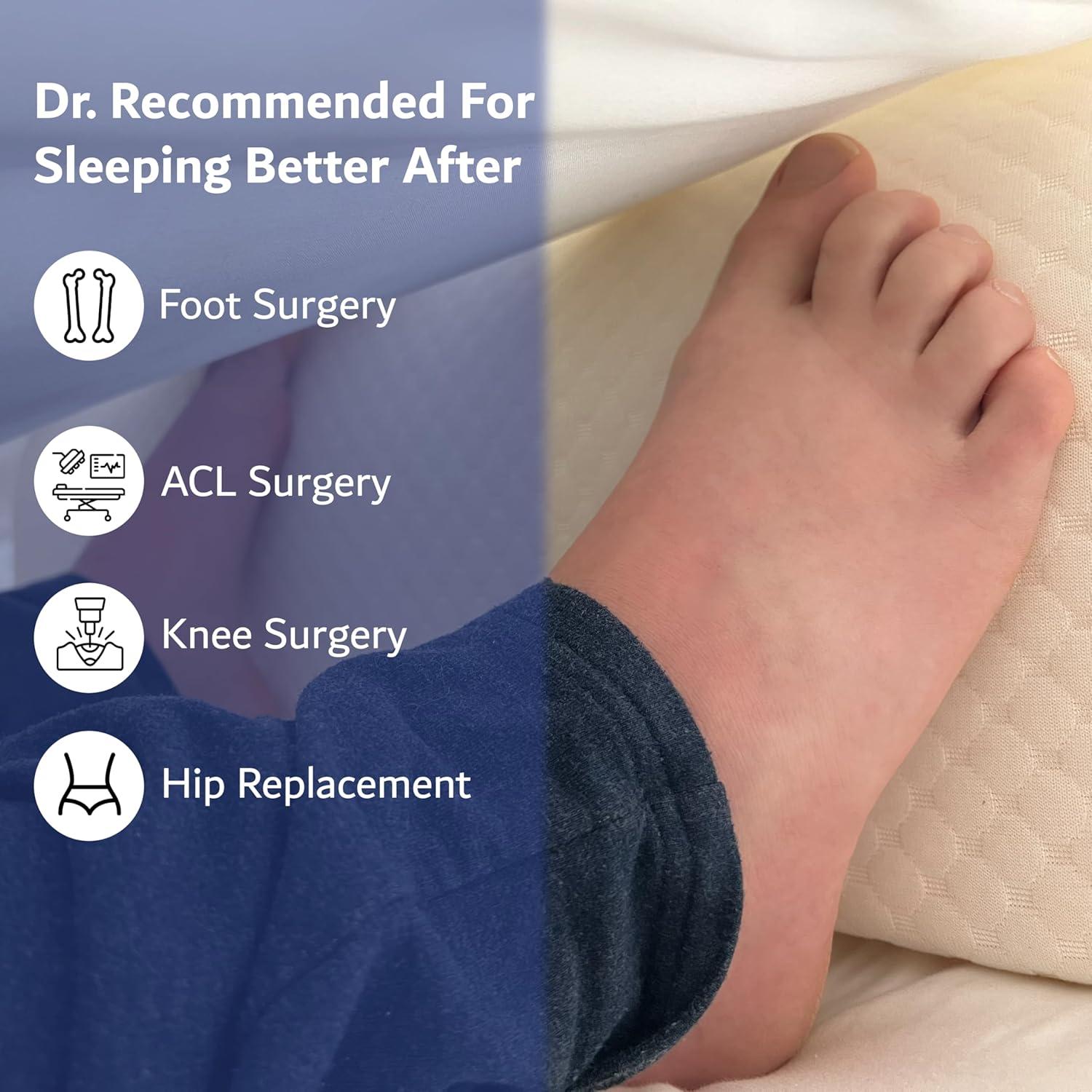 Almohada Triangular para Pies Genérica 28x66 cm Soporte Espalda