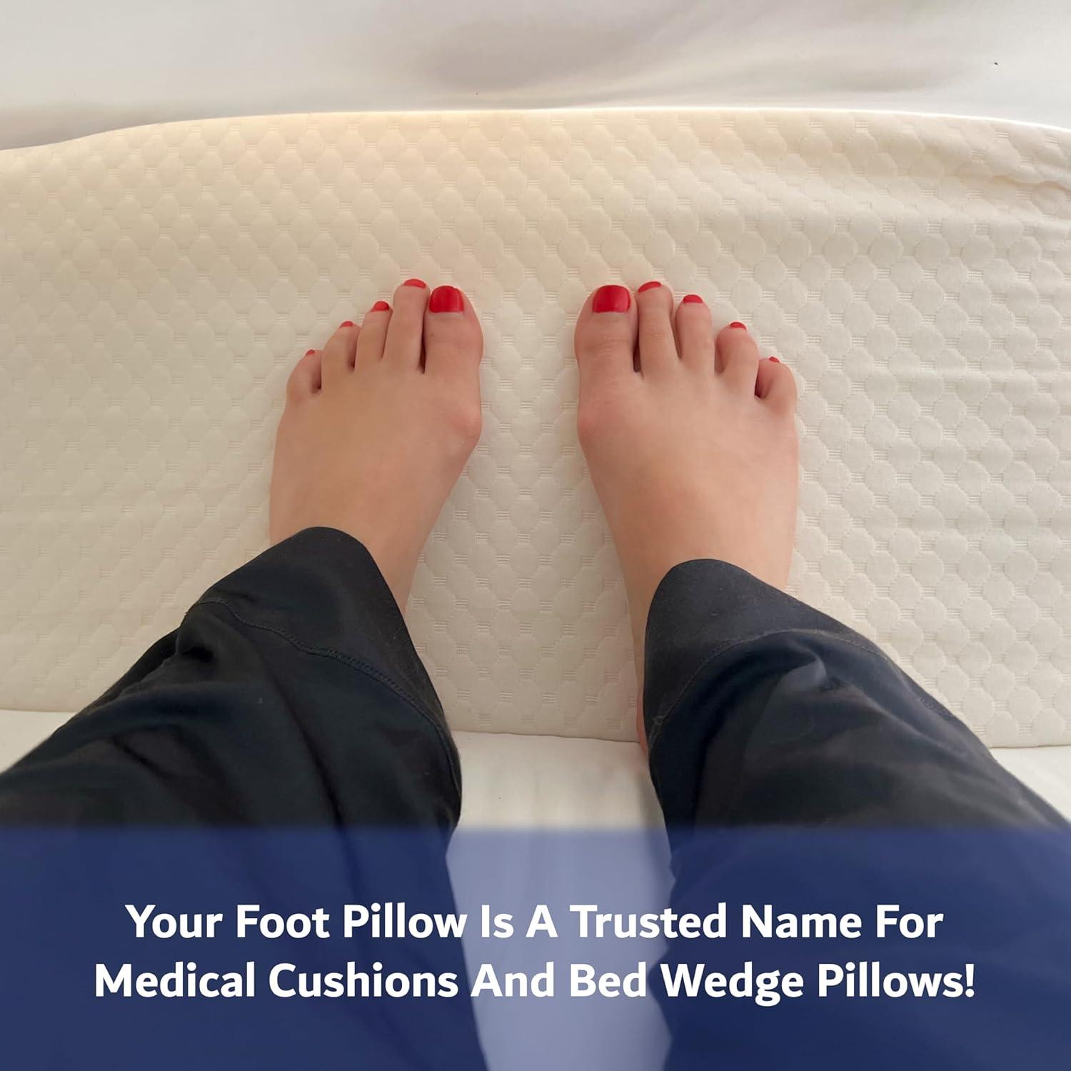 Almohada Triangular para Pies Genérica 28x66 cm Soporte Espalda