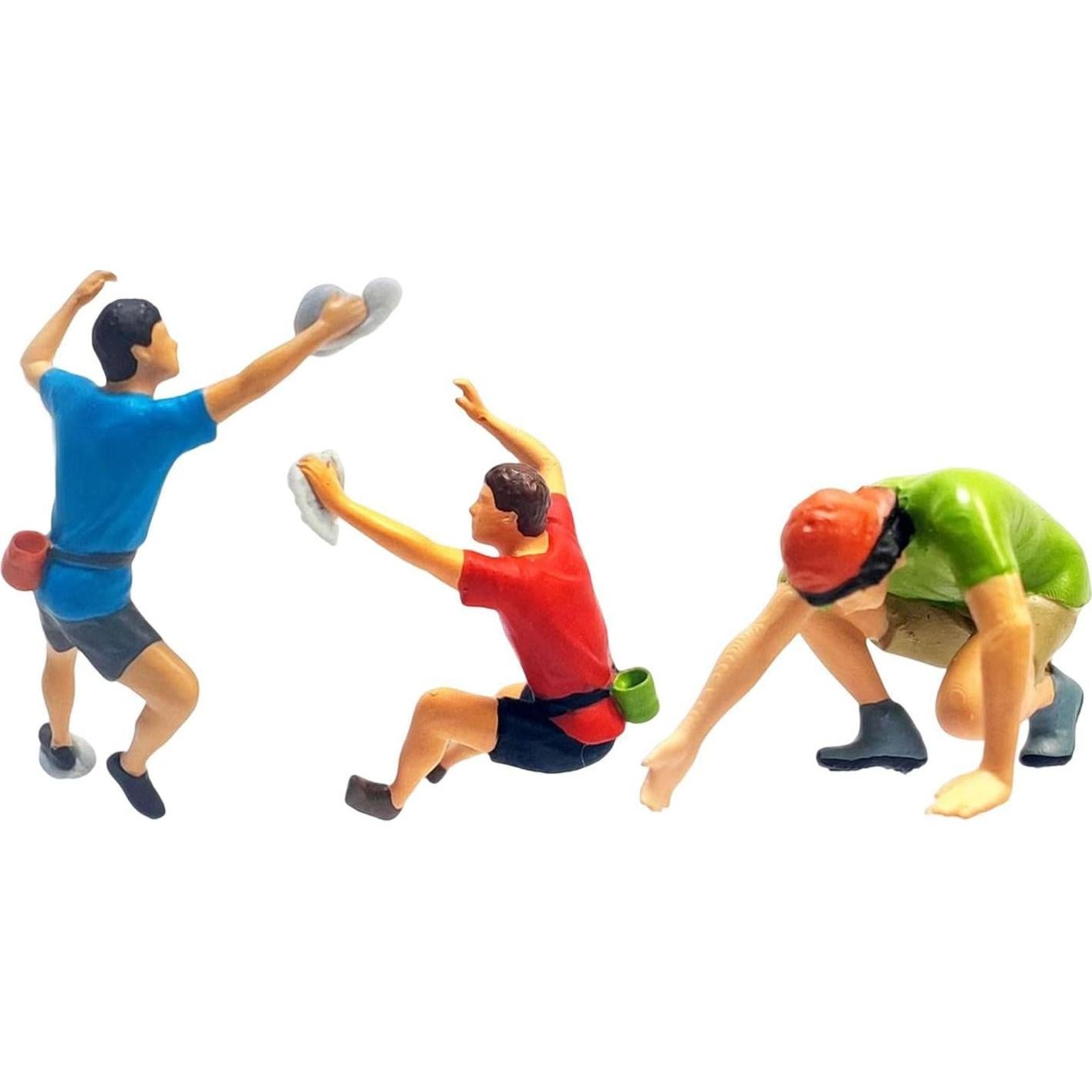 Figuras de Escalada Pintadas a Mano 1:64 Predolo - 3 Pcs Miniaturas