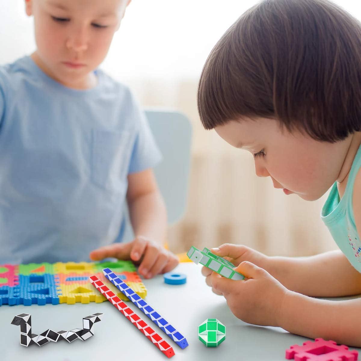 Paquete de 24 Cubos Mágicos Hotusi para Niños - Colores Aleatorios
