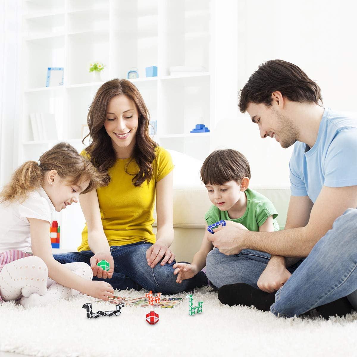 Paquete de 24 Cubos Mágicos Hotusi para Niños - Colores Aleatorios