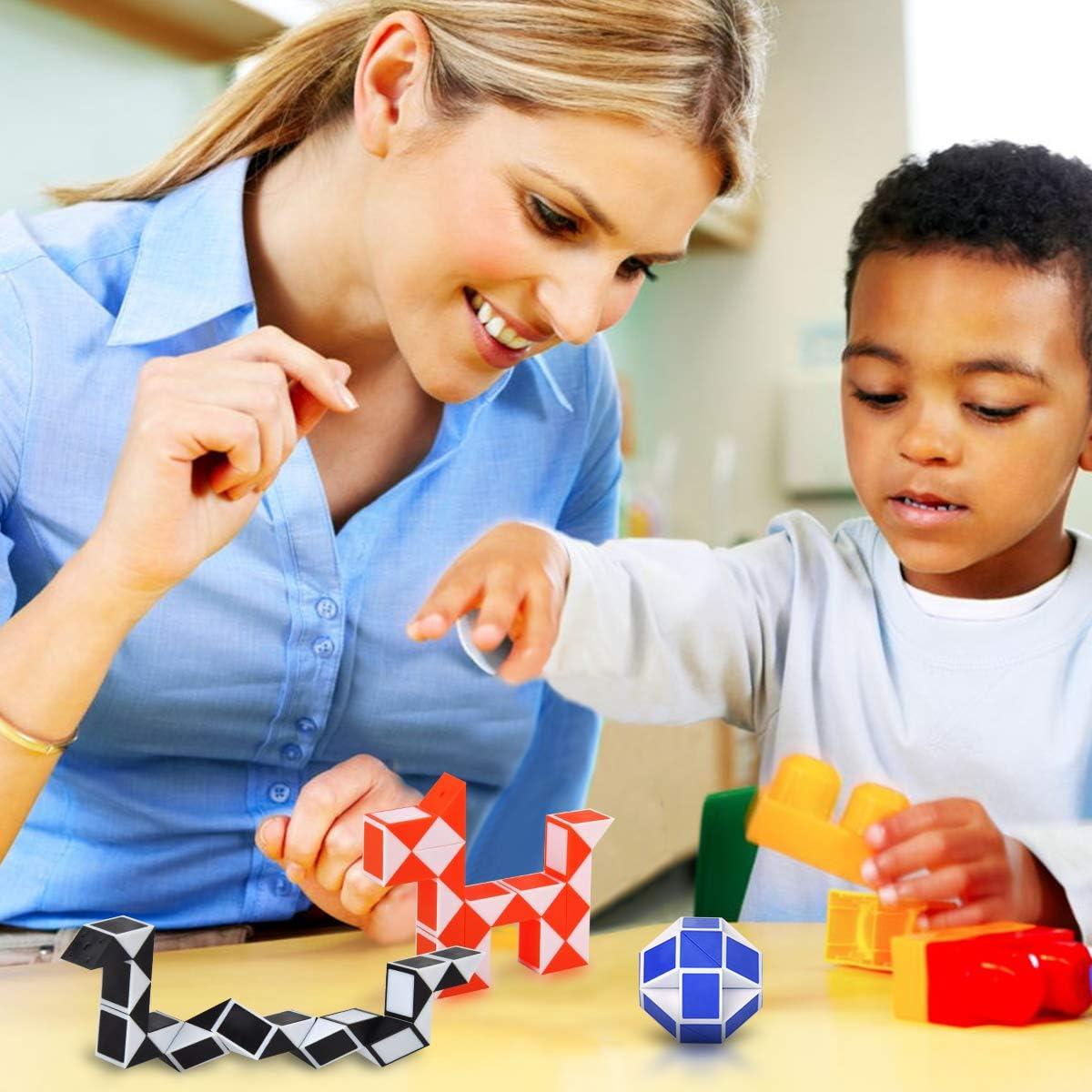 Paquete de 24 Cubos Mágicos Hotusi para Niños - Colores Aleatorios