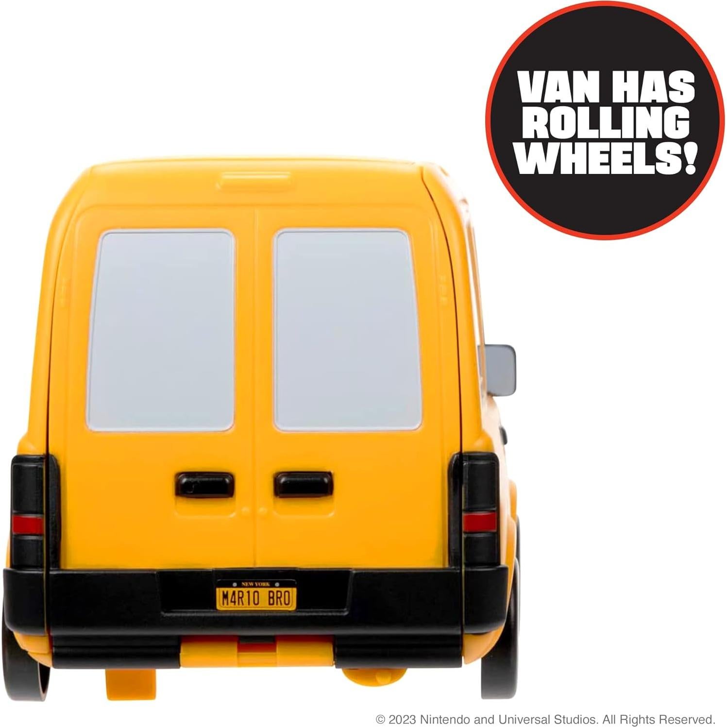 Furgoneta de fontanería Super Mario Bros + figura mini Mario