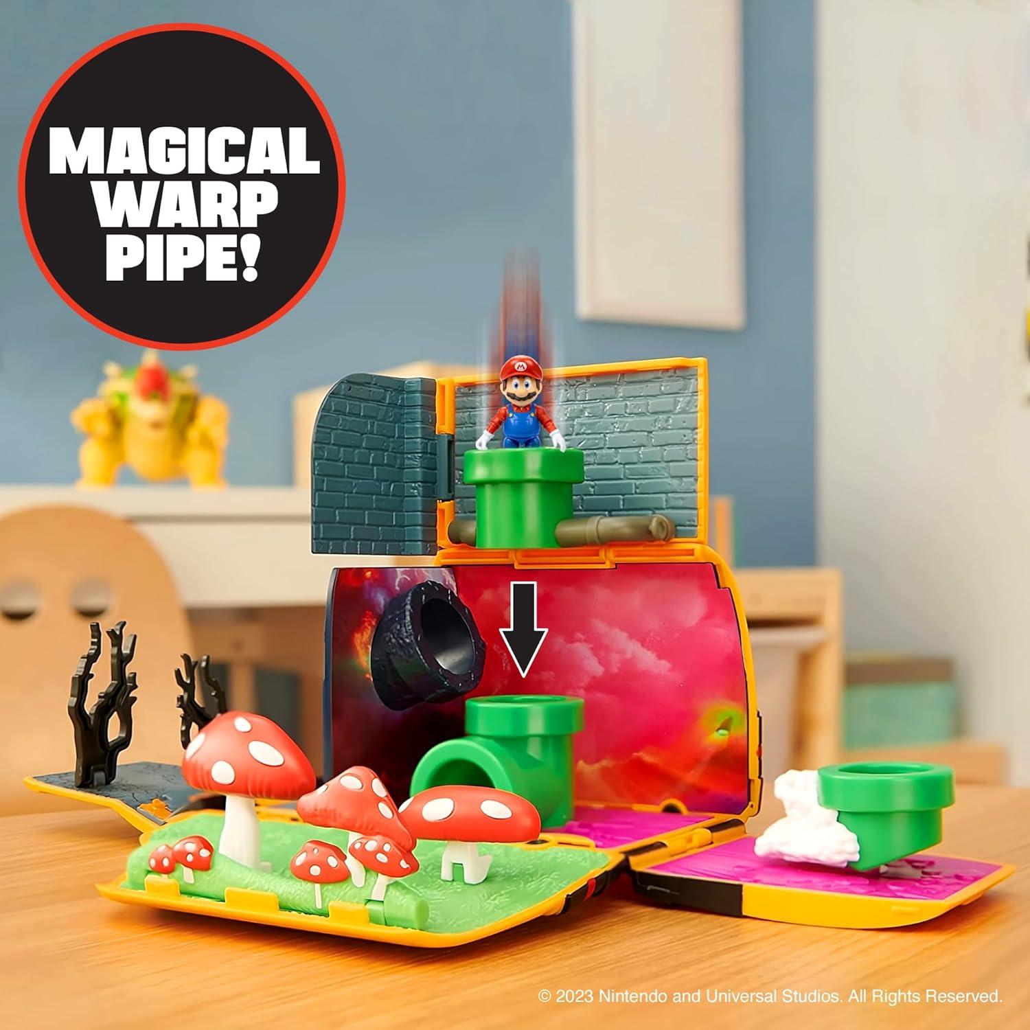 Furgoneta de fontanería Super Mario Bros + figura mini Mario