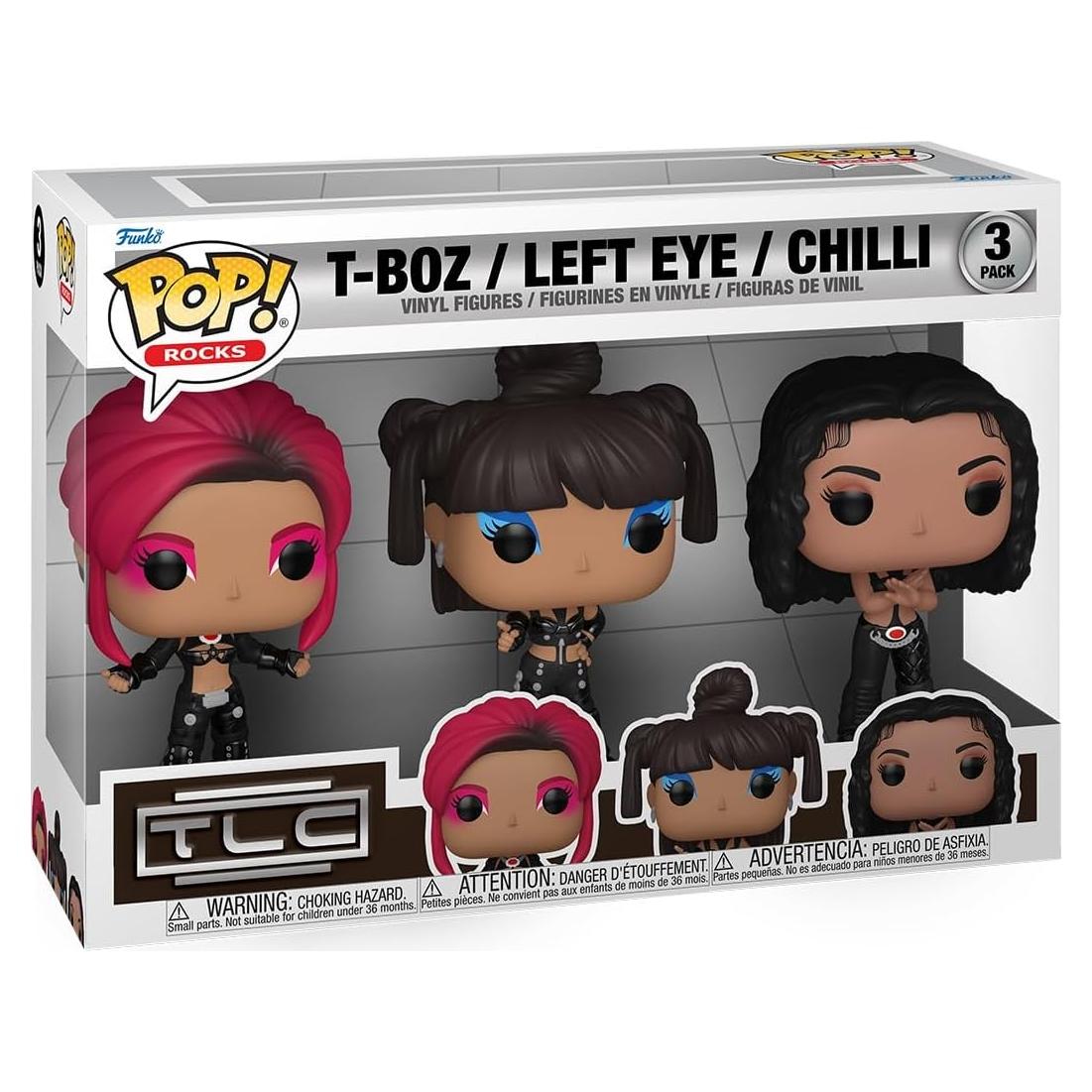 Funko Pop! TLC 3-Pack T-Boz Left Eye Chilli 9.5 cm