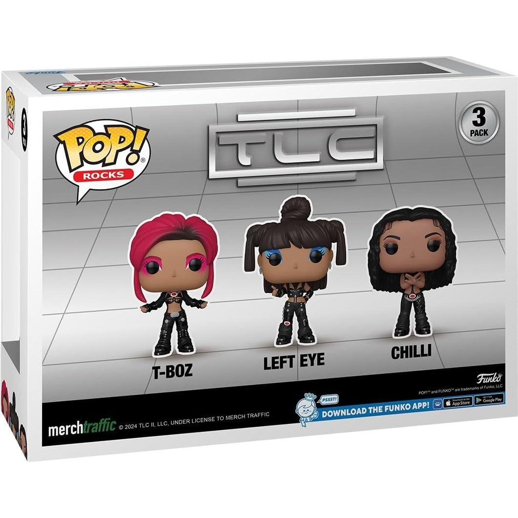 Funko Pop! TLC 3-Pack T-Boz Left Eye Chilli 9.5 cm