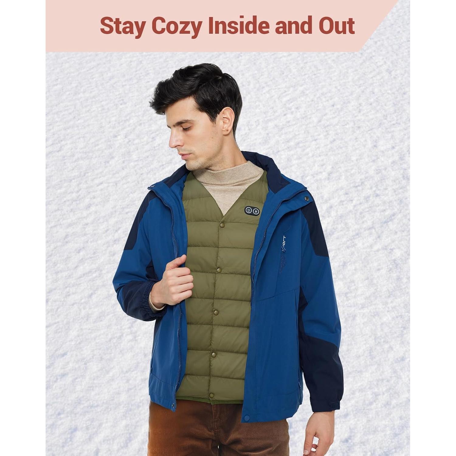 Chaleco Térmico Comfytemp para Hombres Grande Verde con Batería