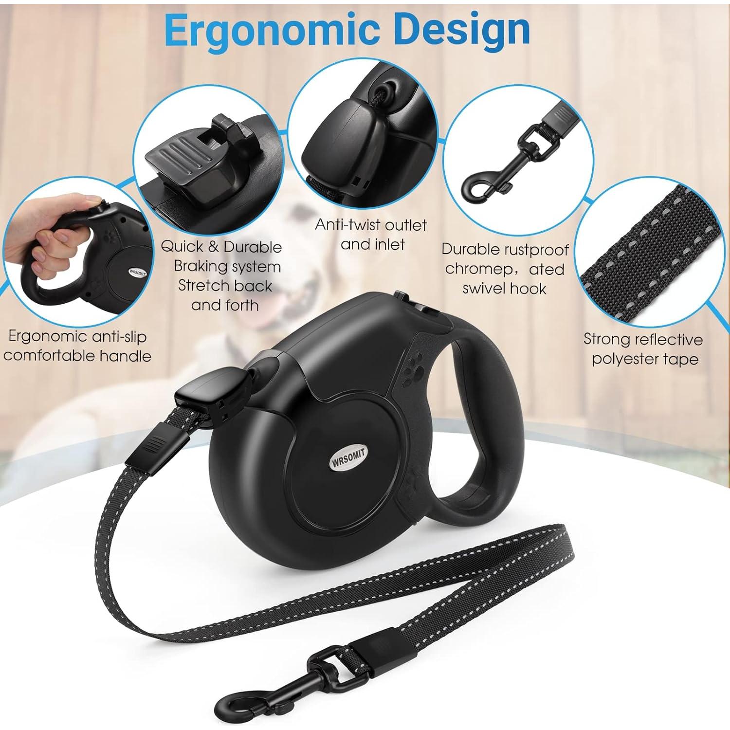 Correa de Perro Retráctil WRSOMIT 8m Resistente hasta 45kg
