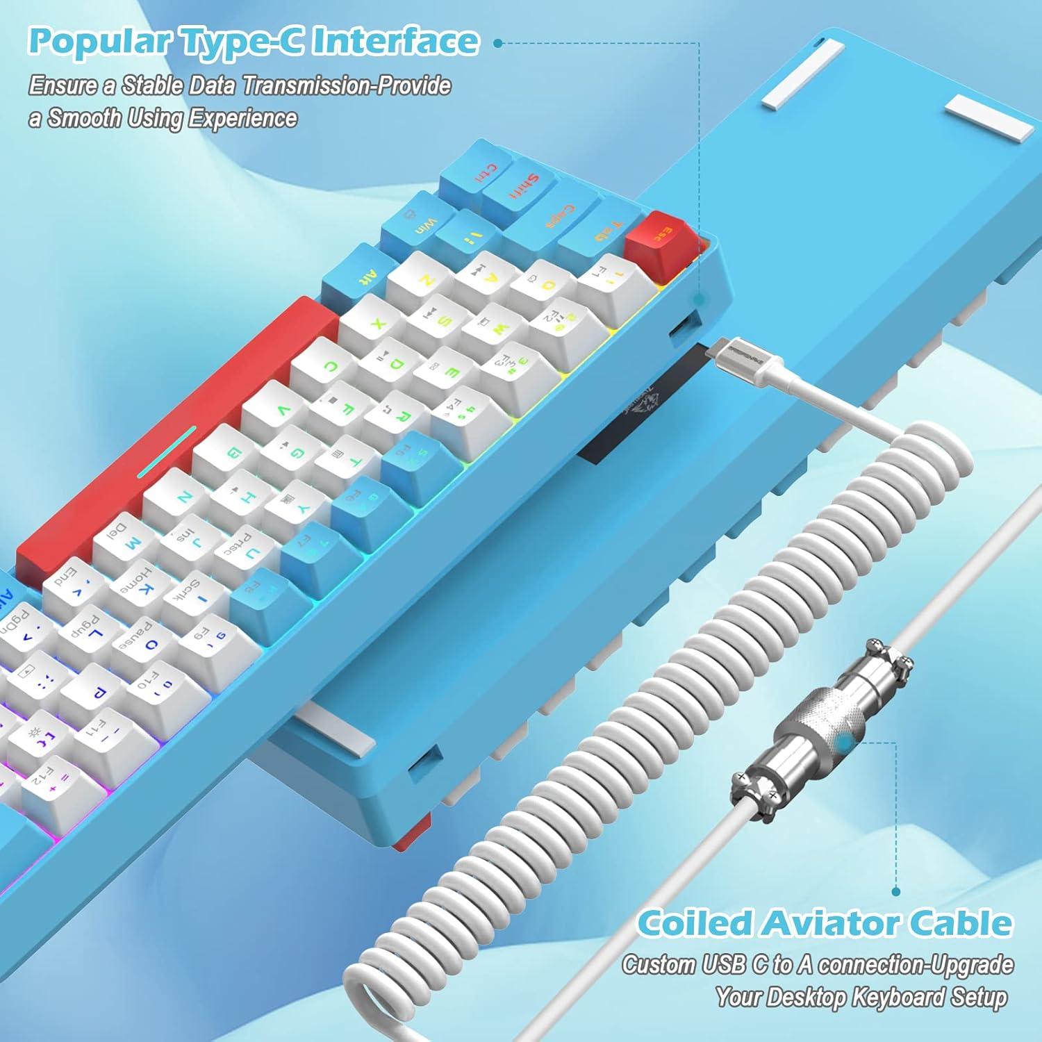 Teclado Mecánico Gaming ZIYOU LANG RK-T60 + Ratón RGB 6400DPI