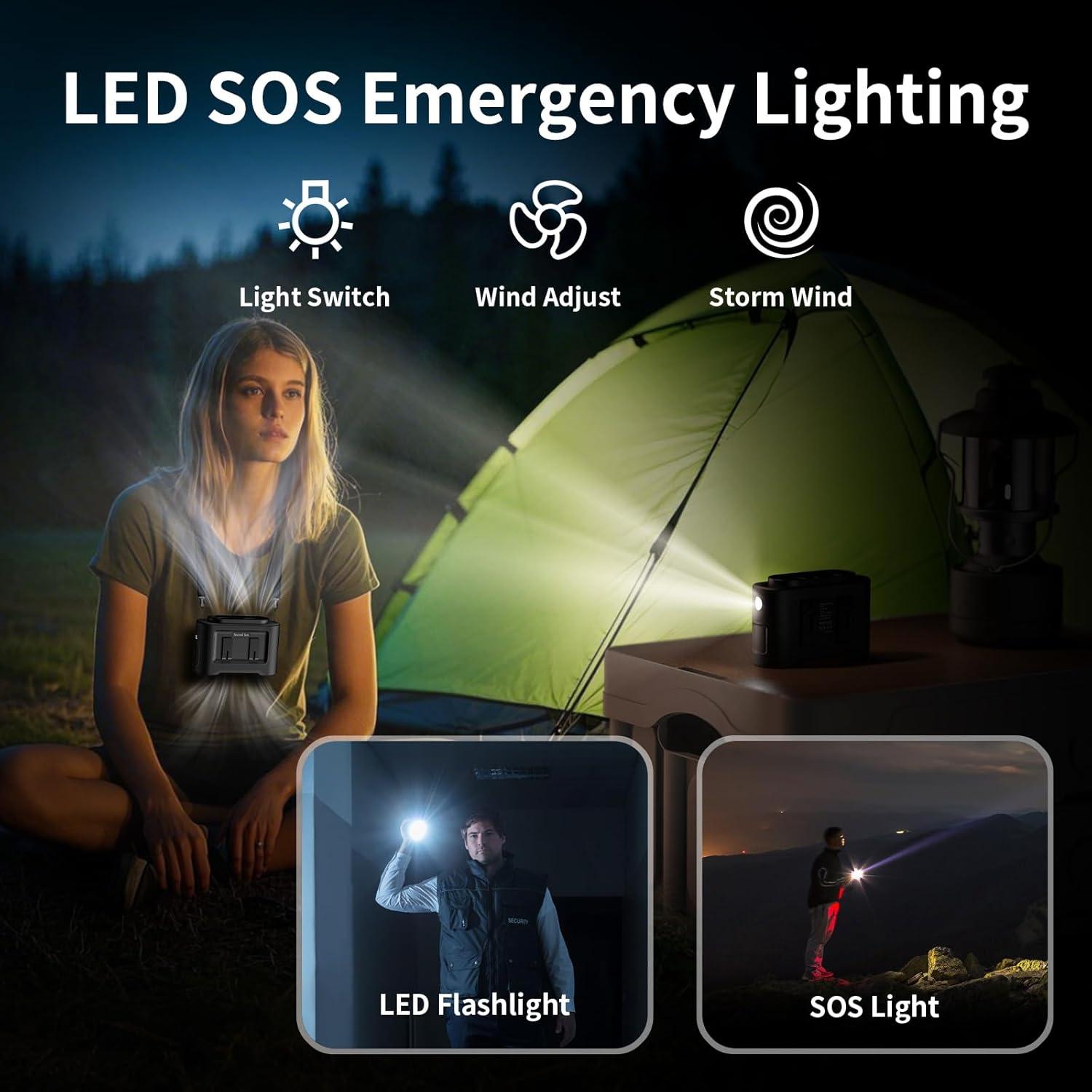 Ventilador Portátil de Cintura Socool K300 Recargable 40h