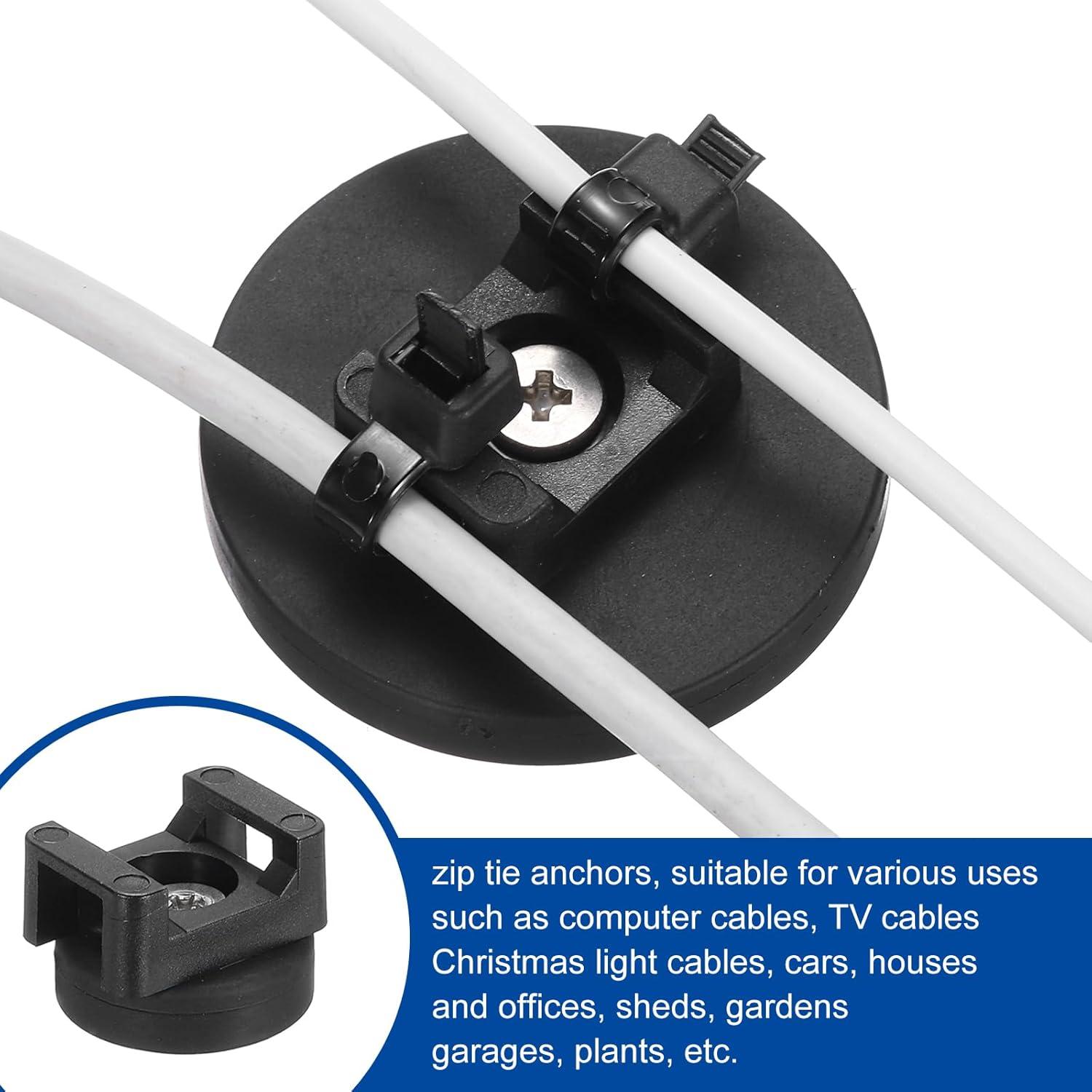 Soporte Magnético para Bridas DMiotech 5 Pcs 22mm Nylon Negro