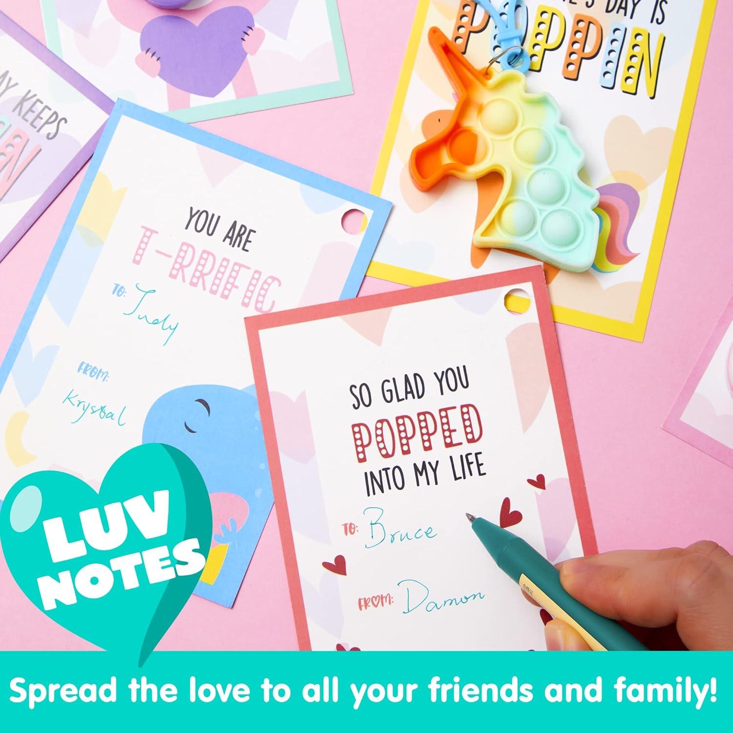 JOYIN 12 Juguetes Llave Pop Fidget Antiestrés Multicolor