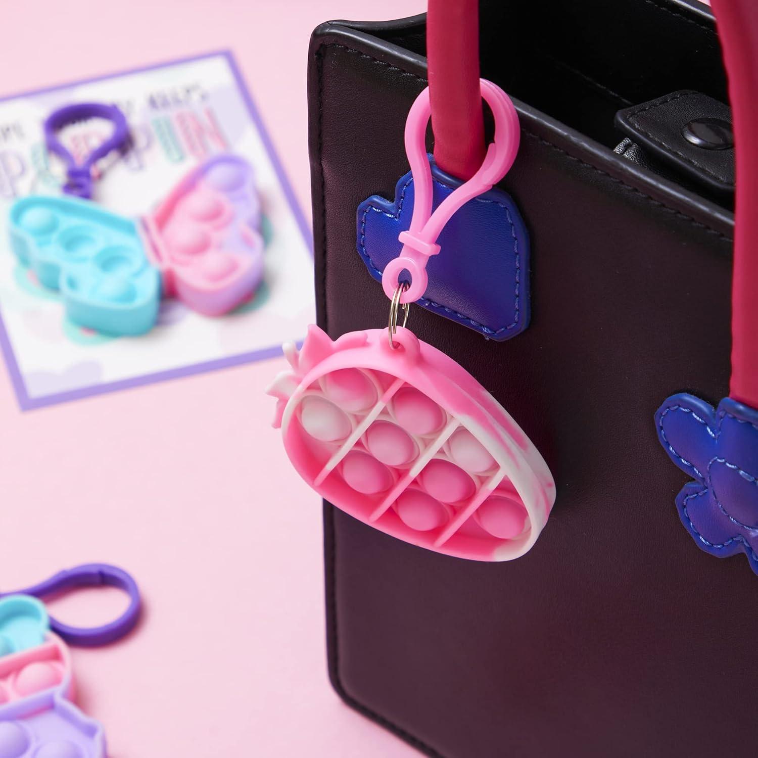 JOYIN 12 Juguetes Llave Pop Fidget Antiestrés Multicolor