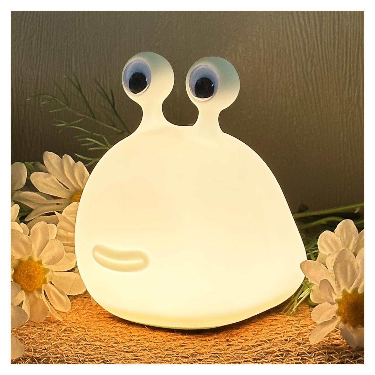 Luz Nocturna LEDHOLYT Babosa Silicona Recargable 12.7cm