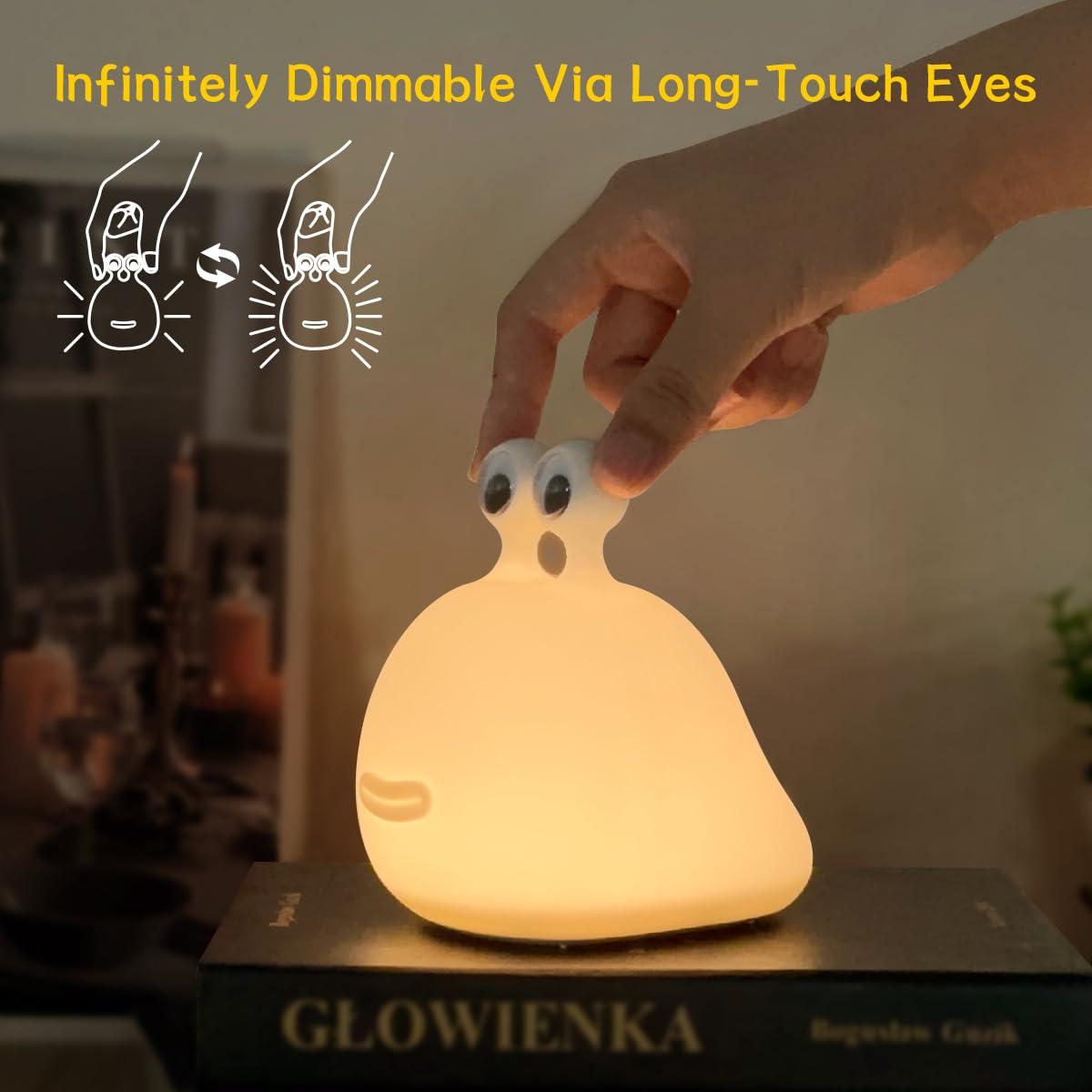 Luz Nocturna LEDHOLYT Babosa Silicona Recargable 12.7cm