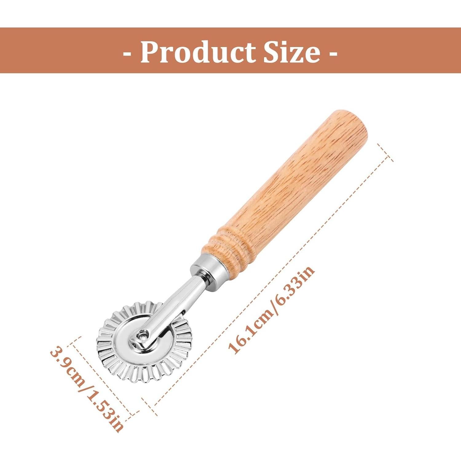 Cortador de Masa SHANGSKY con Mango de Madera 16 cm