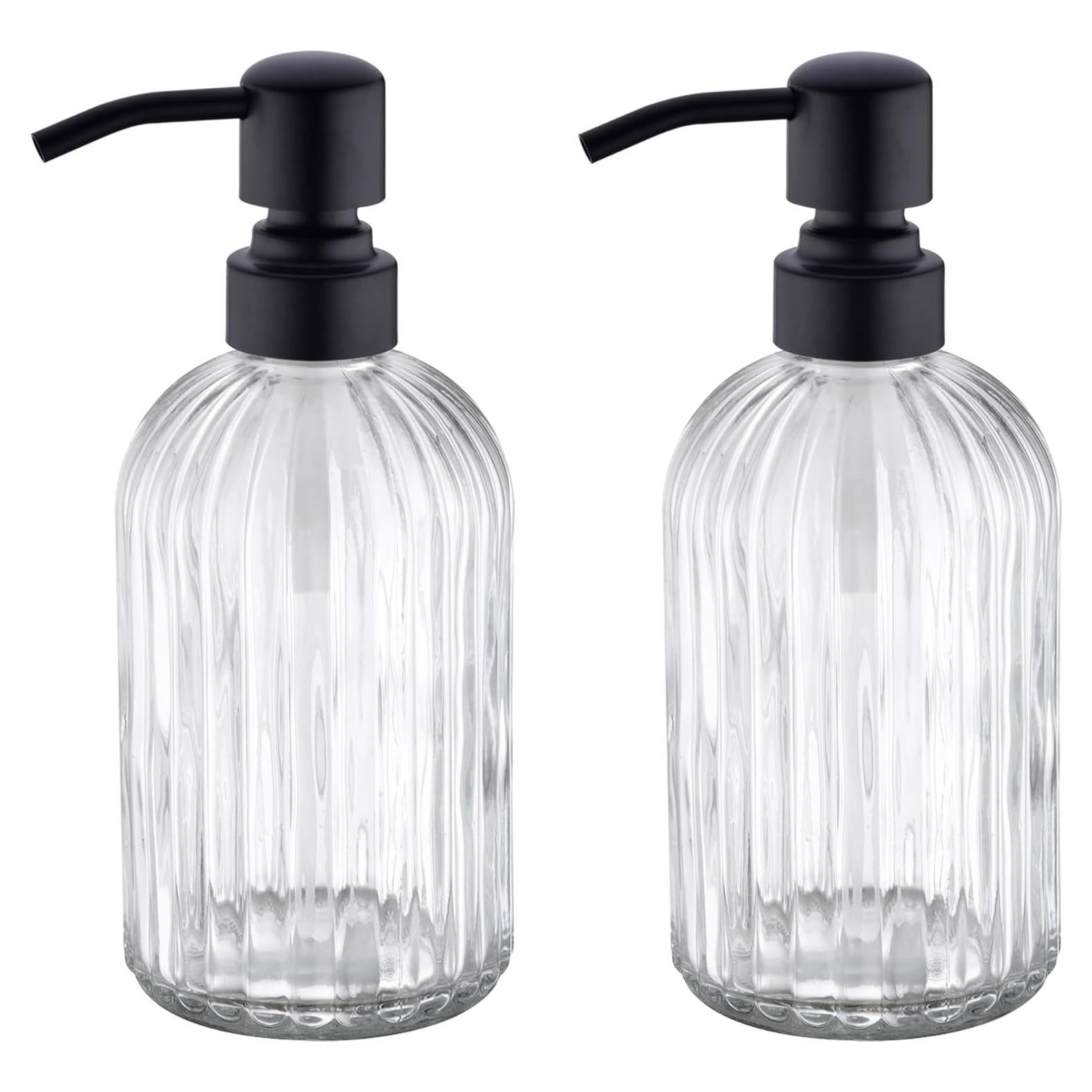 Dispensador de Jabón de Vidrio Leetcp 480ml 2 Paquetes