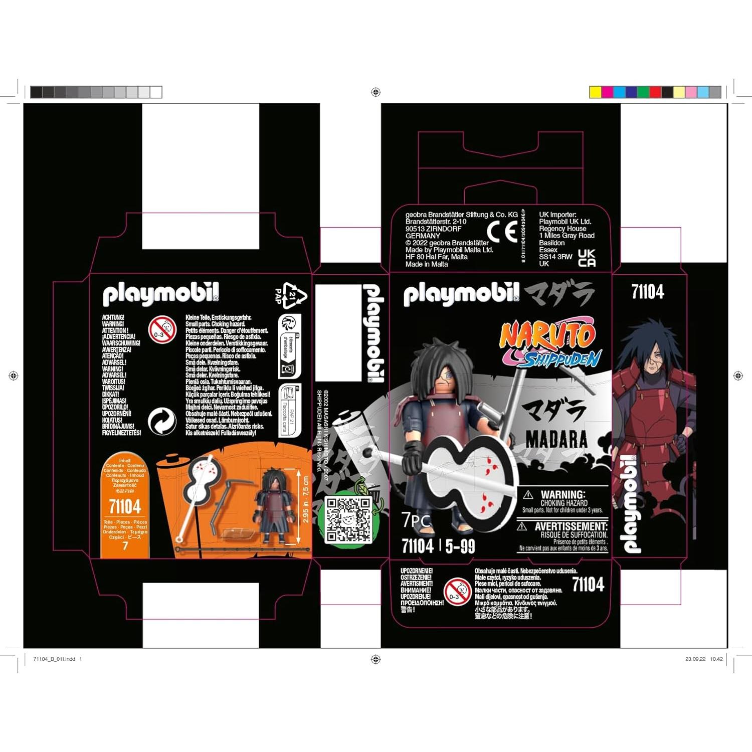 Playmobil Naruto Madara 10.59x3.30x9.29cm 0.04kg