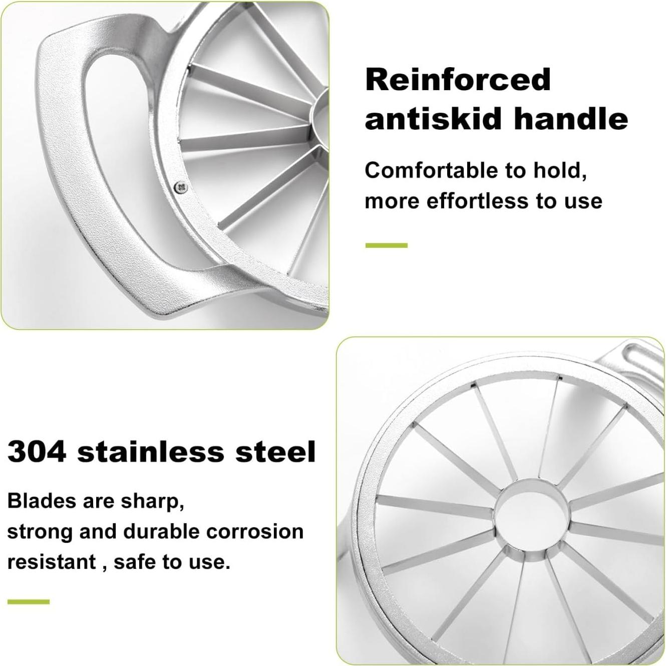 Cortador de Manzanas LIIGEMI 12 Cuchillas Acero Inoxidable