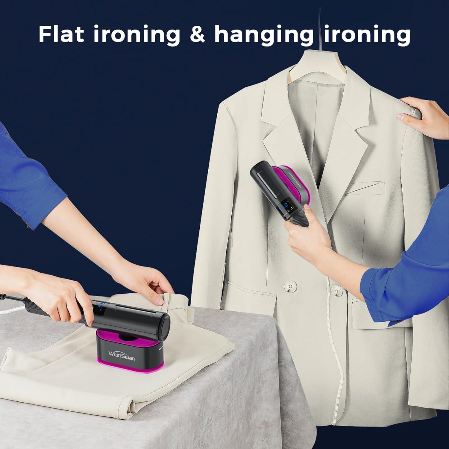 Vaporizador de Ropa Portátil Westswan 1200W 100ml Negro