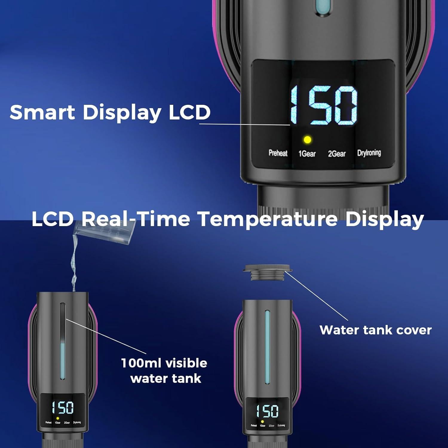 Vaporizador de Ropa Portátil Westswan 1200W 100ml Negro