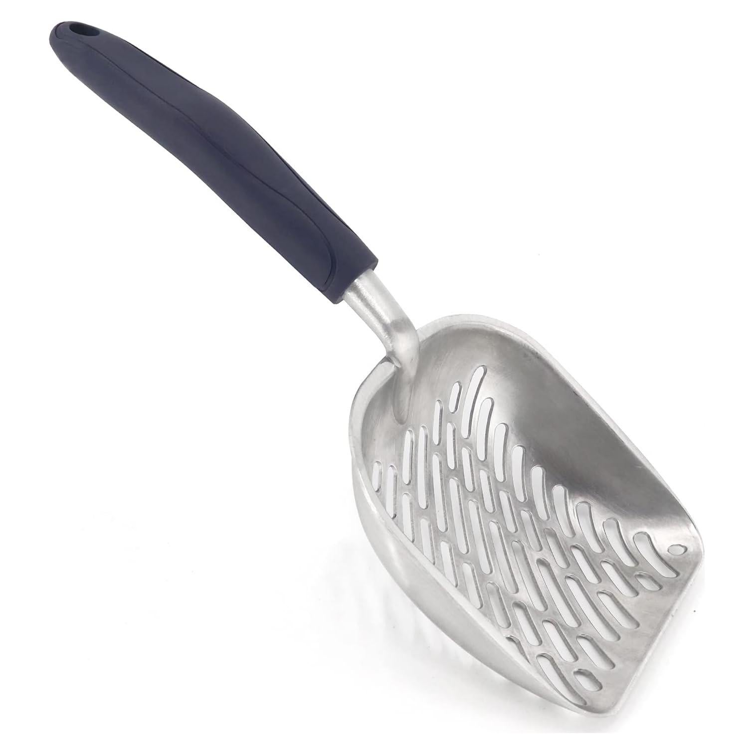 Pala para Arena de Gato PETHOUZZ de Aluminio Grande Oscuro