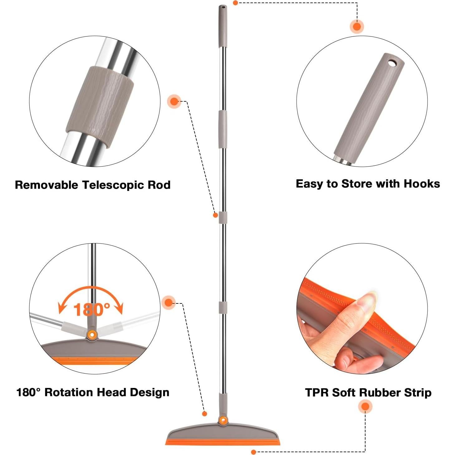 Escoba de Silicona XXFLOWER Multifuncional Ajustable 35.88cm