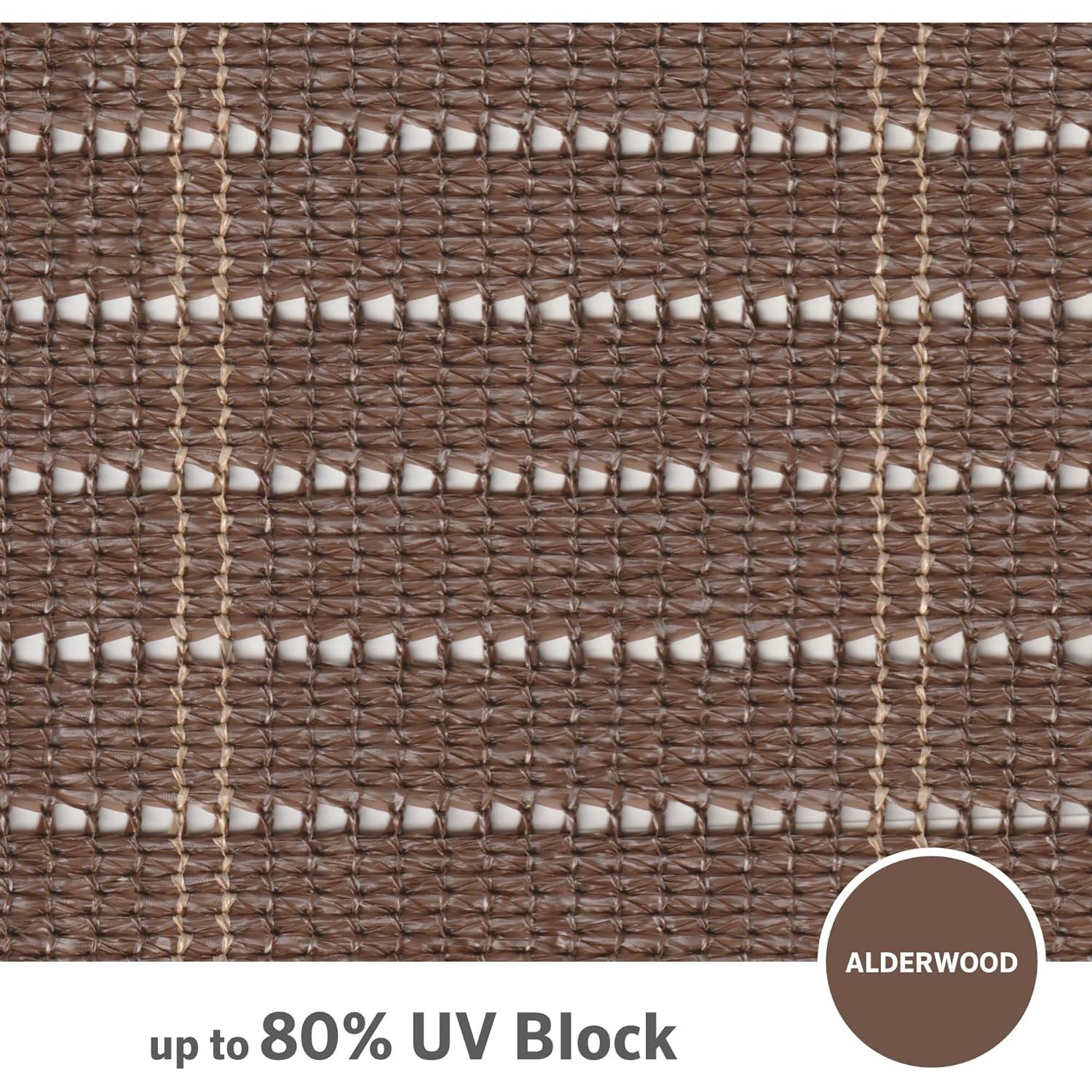 Cortina enrollable exterior Coolaroo 1.22m x 1.83m madera aliso