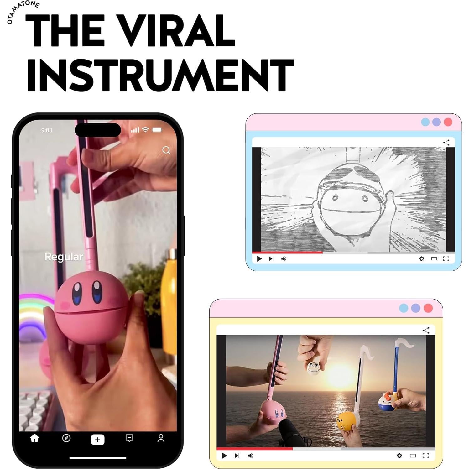 Otamatone Clásico Maywa Denki Amarillo Sintetizador Portátil