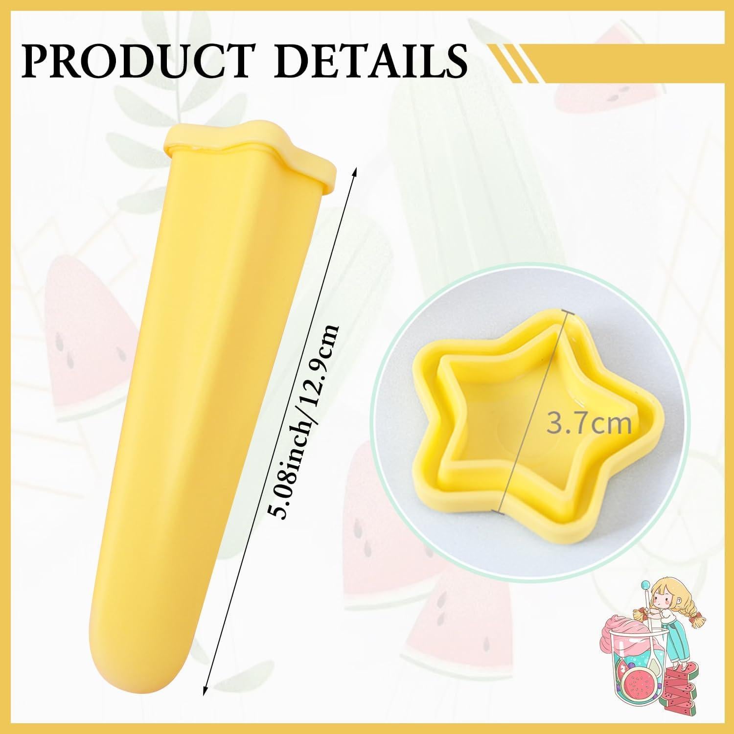 Moldes de Helado de Silicona YumSur, 8 Piezas Multicolores