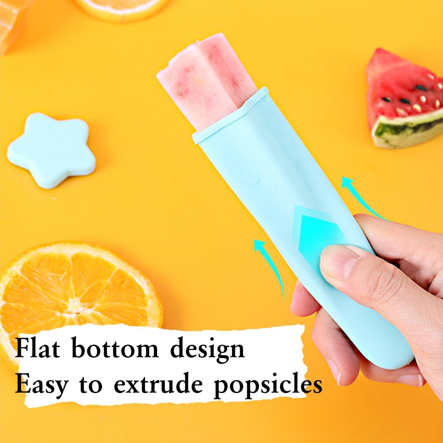 Moldes de Helado de Silicona YumSur, 8 Piezas Multicolores