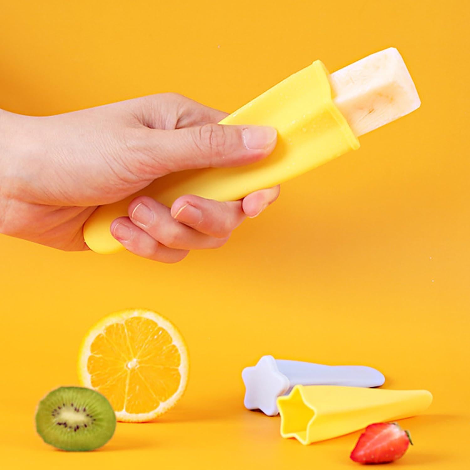 Moldes de Helado de Silicona YumSur, 8 Piezas Multicolores