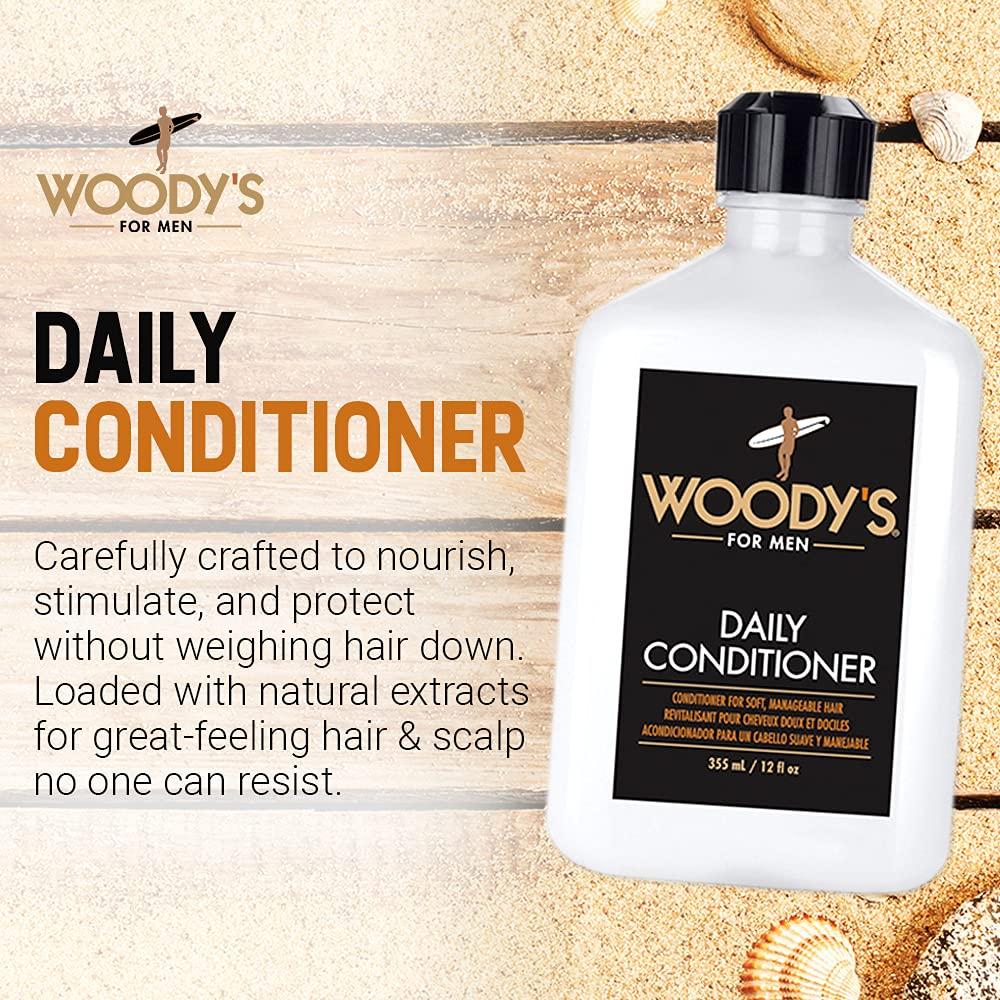 Acondicionador Diario Woody para Hombres 340g - Cuidado Natural