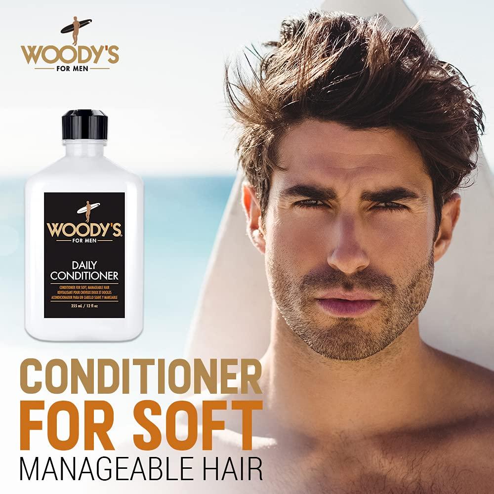 Acondicionador Diario Woody para Hombres 340g - Cuidado Natural