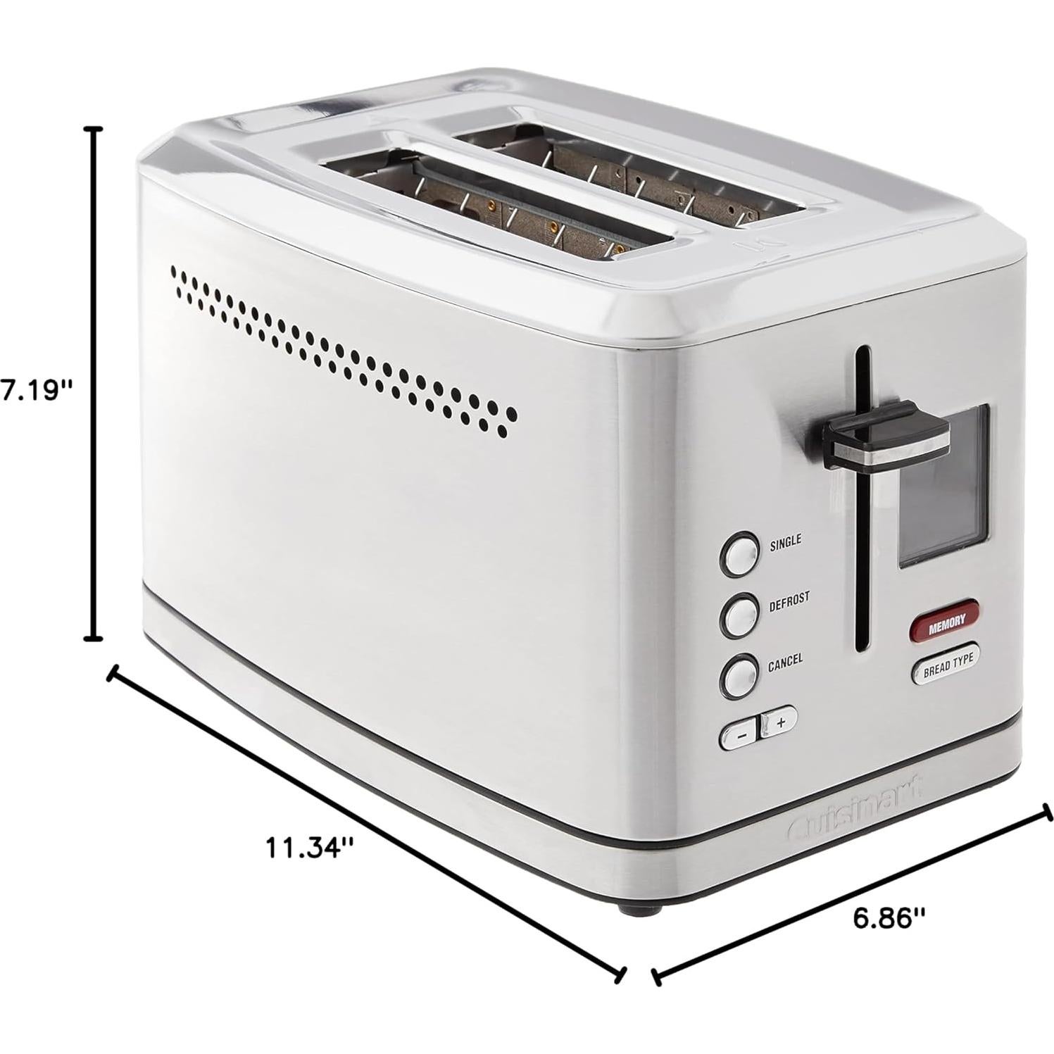 Tostadora Digital Cuisinart CPT-720 2 Rebanadas Plata