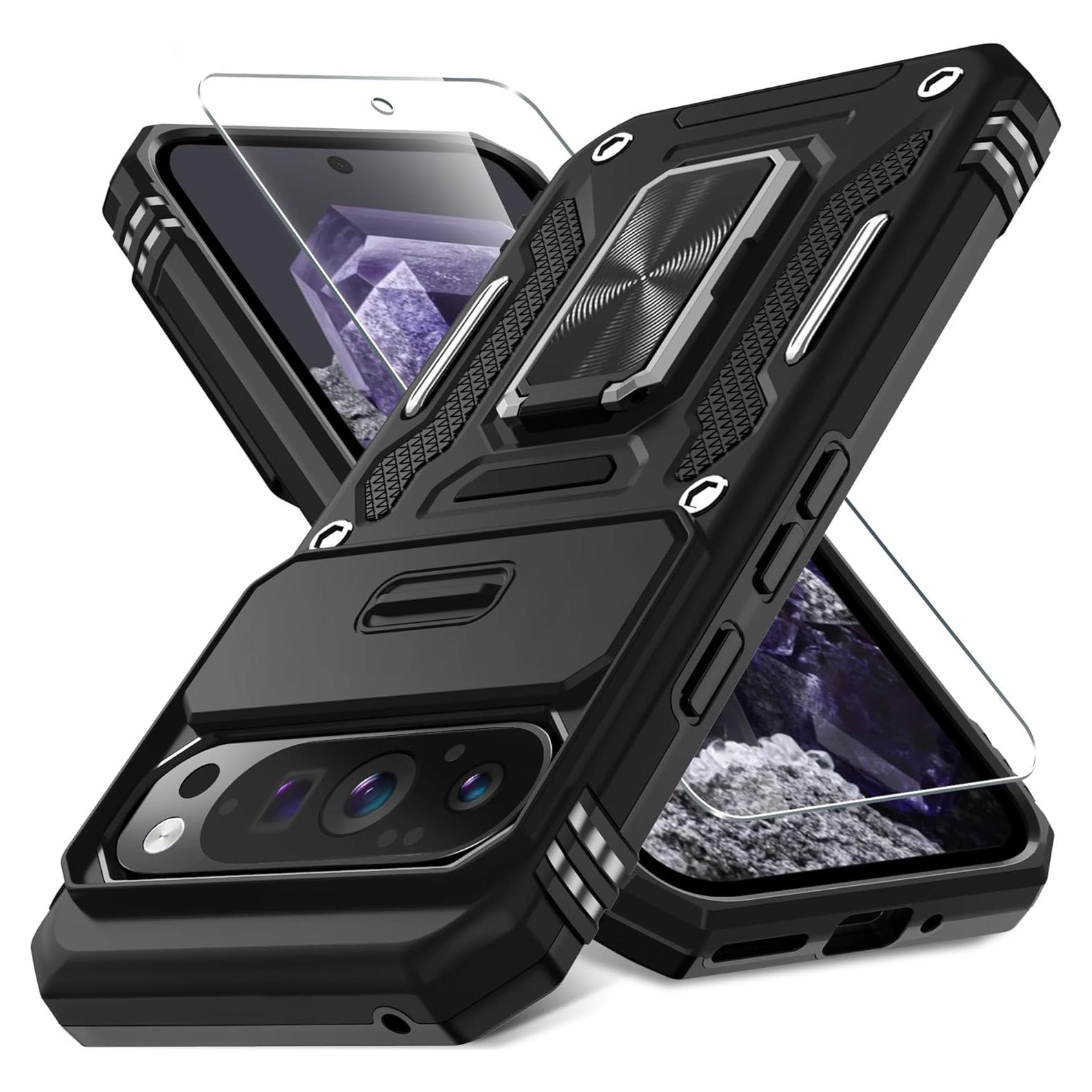 Funda DEERLAMN para Google Pixel 9 Pro XL - Negro