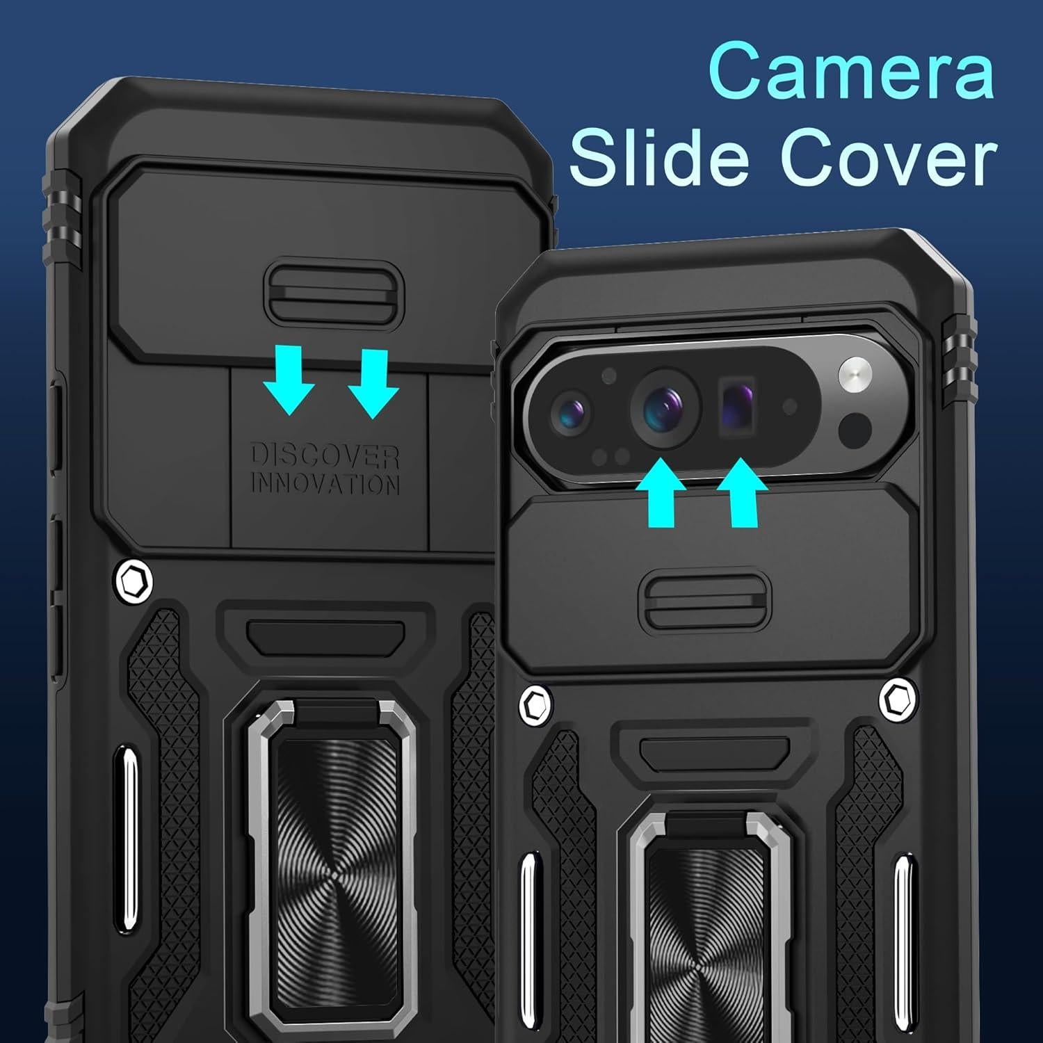 Funda DEERLAMN para Google Pixel 9 Pro XL - Negro