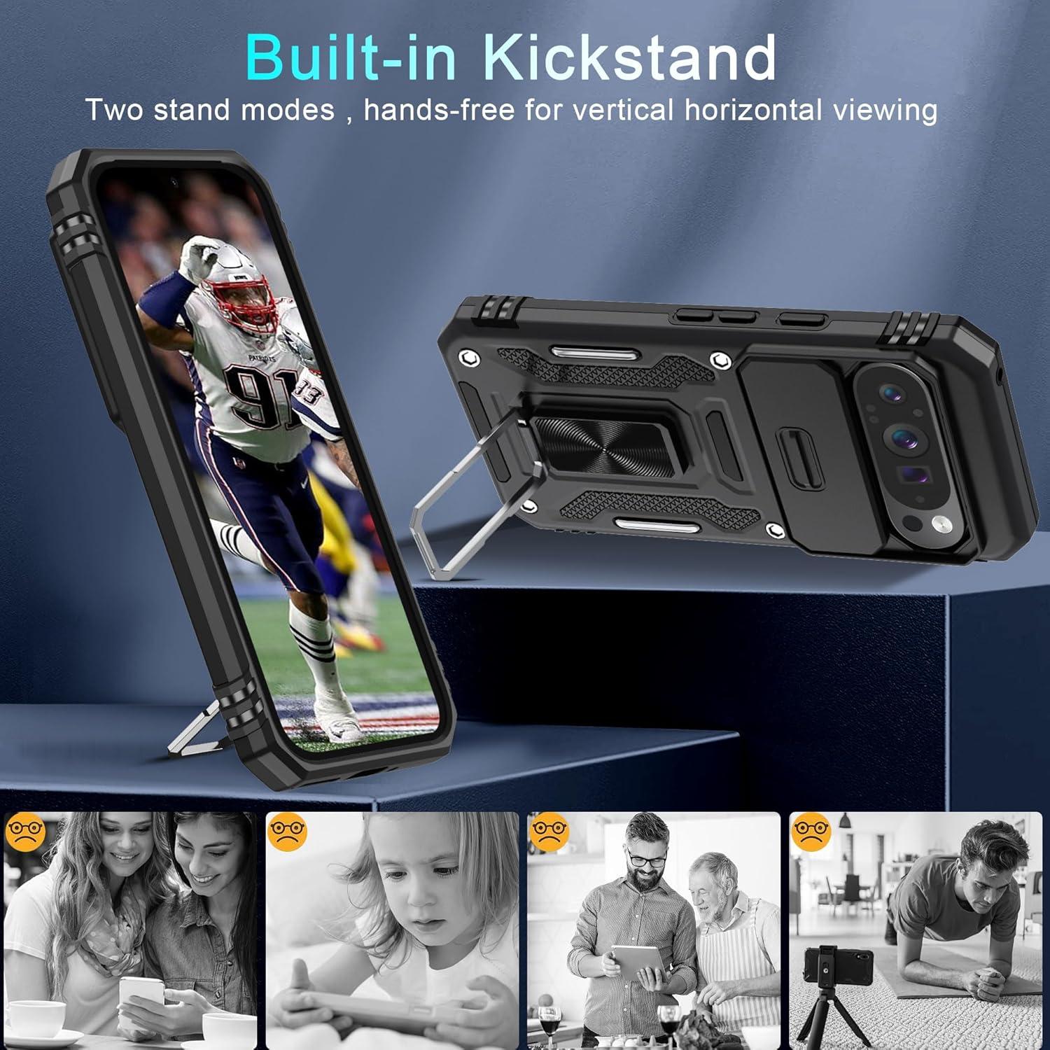 Funda DEERLAMN para Google Pixel 9 Pro XL - Negro