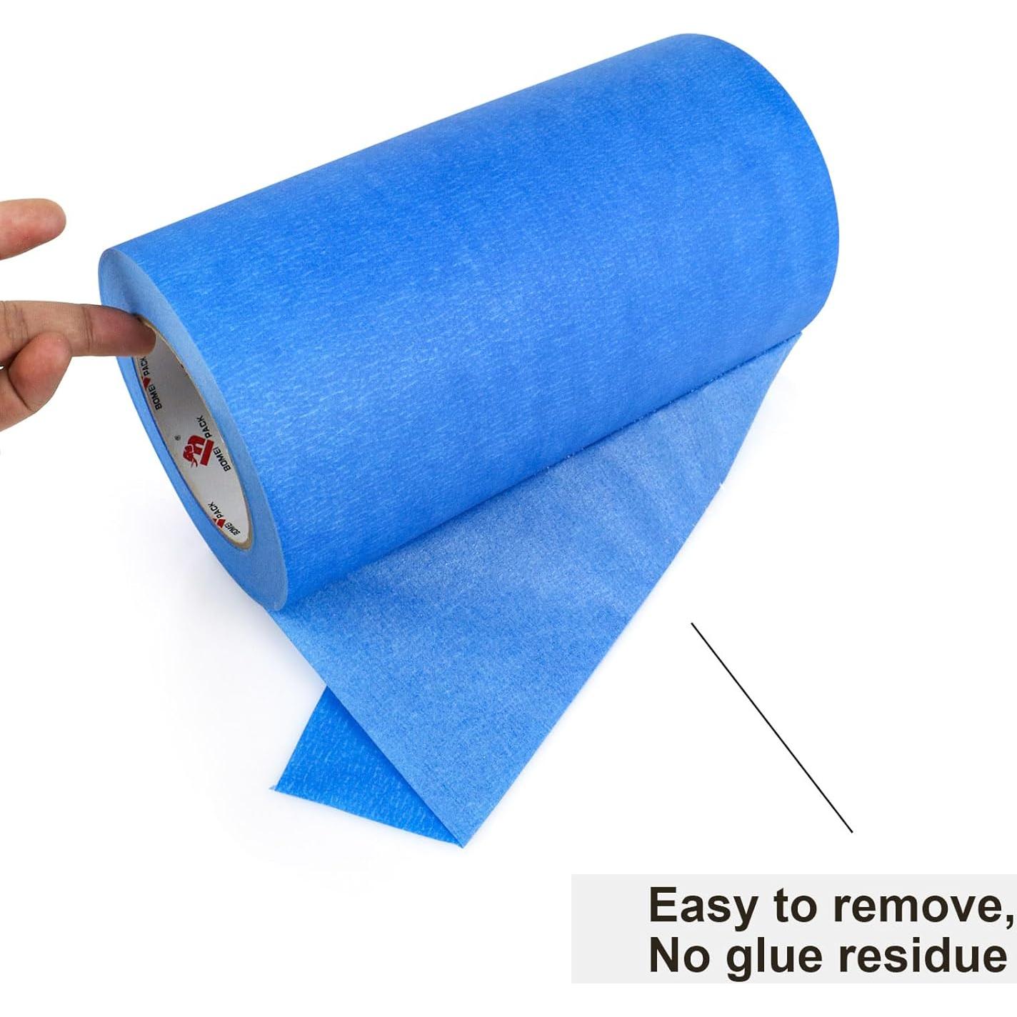 Cinta de Pintura Azul Ancha BOMEI PACK 22.86 cm x 54.86 m
