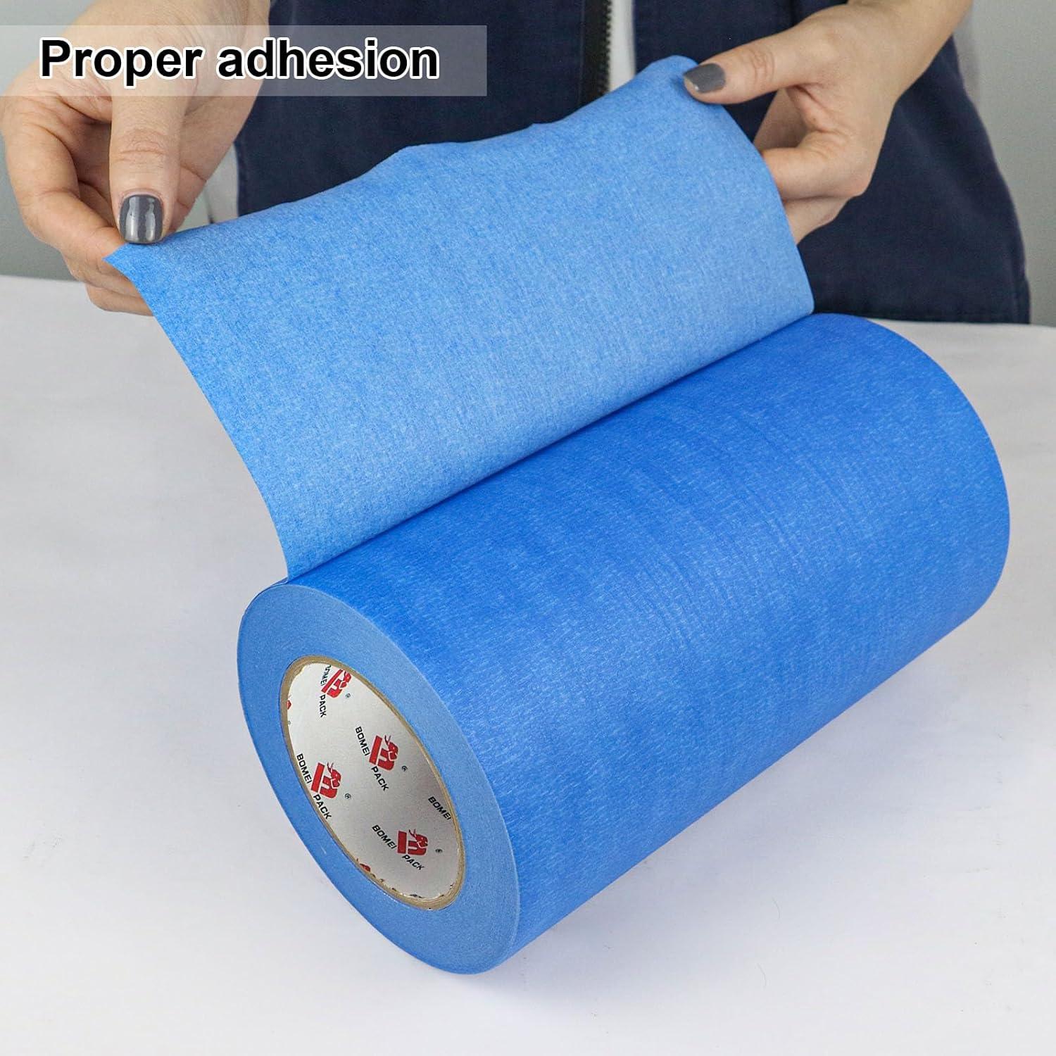 Cinta de Pintura Azul Ancha BOMEI PACK 22.86 cm x 54.86 m