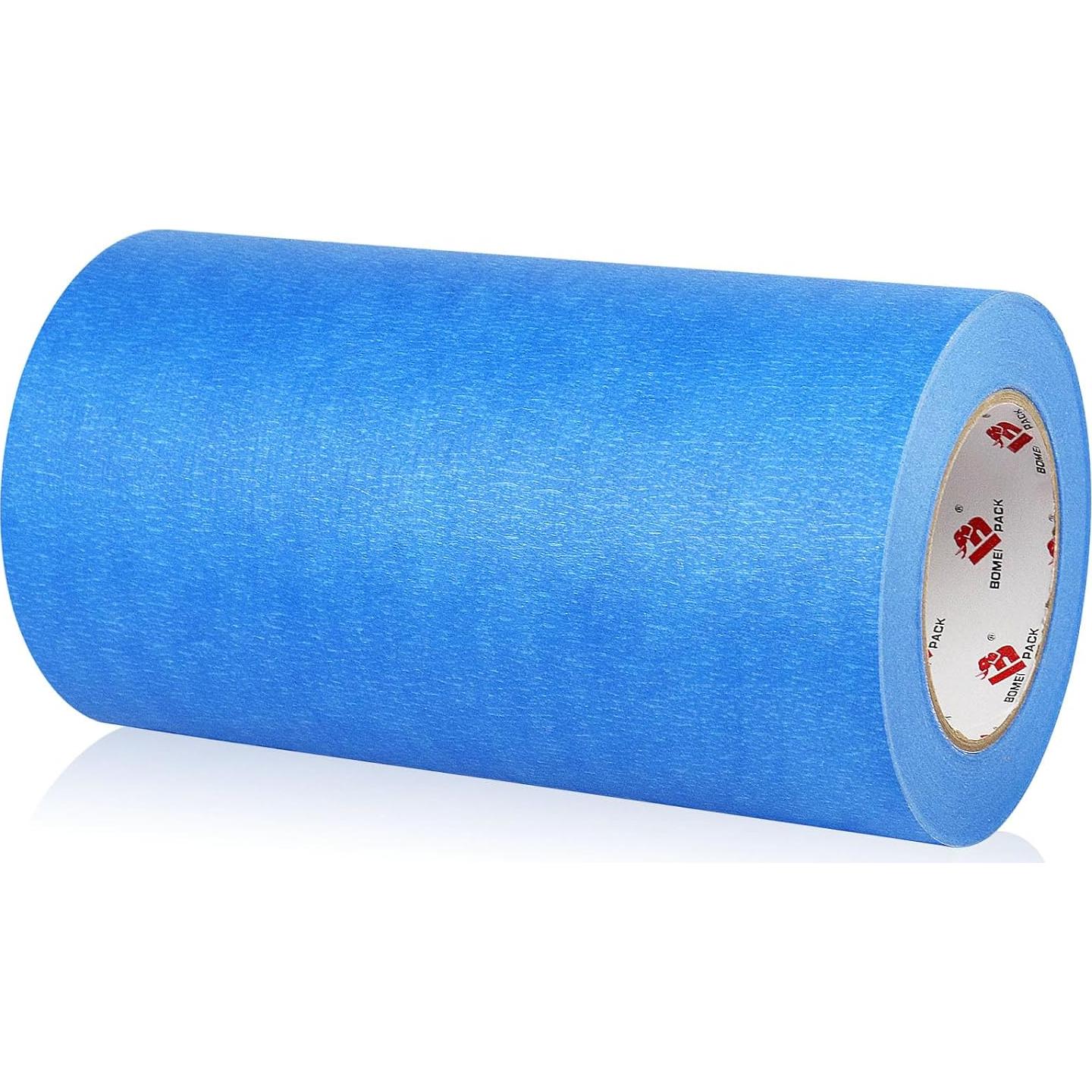Cinta de Pintura Azul Ancha BOMEI PACK 22.86 cm x 54.86 m