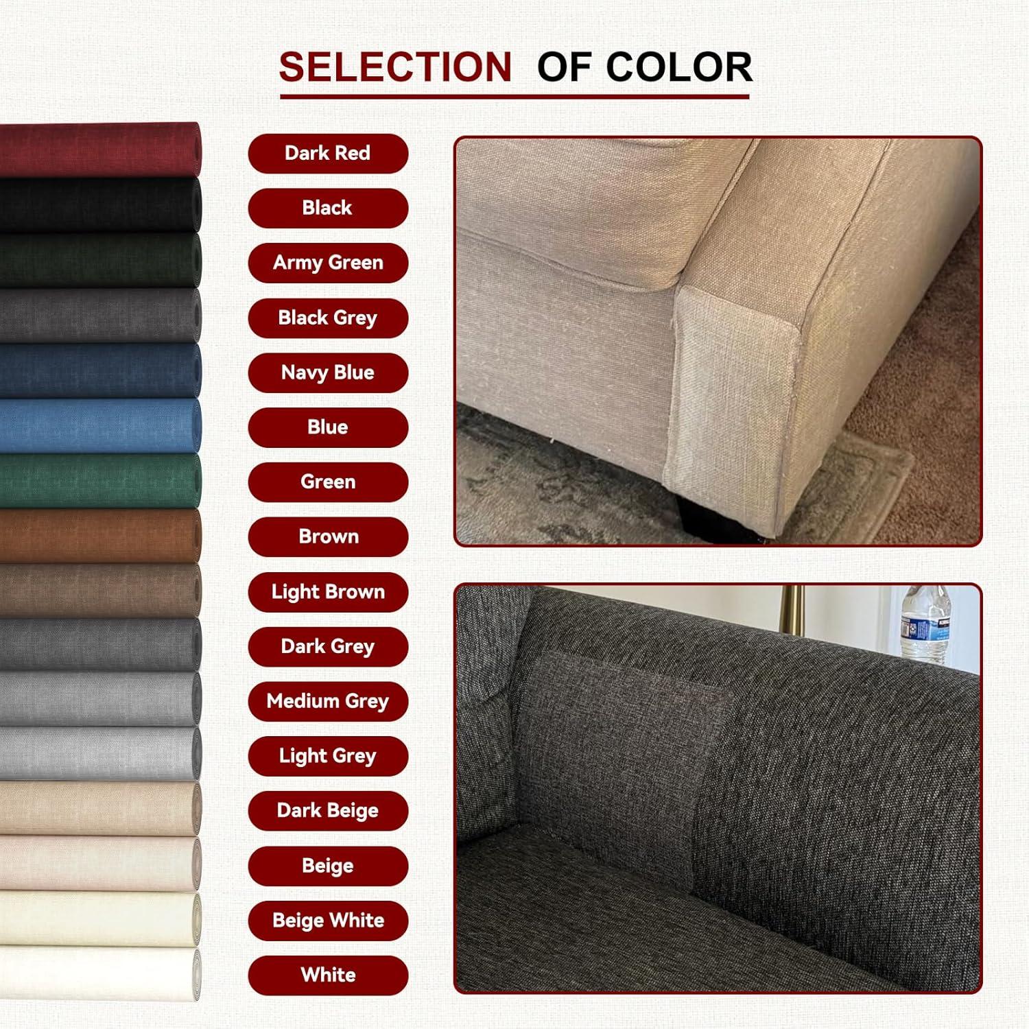 Cinta de Reparación de Lino Cahomo 10x200 cm Verde Militar