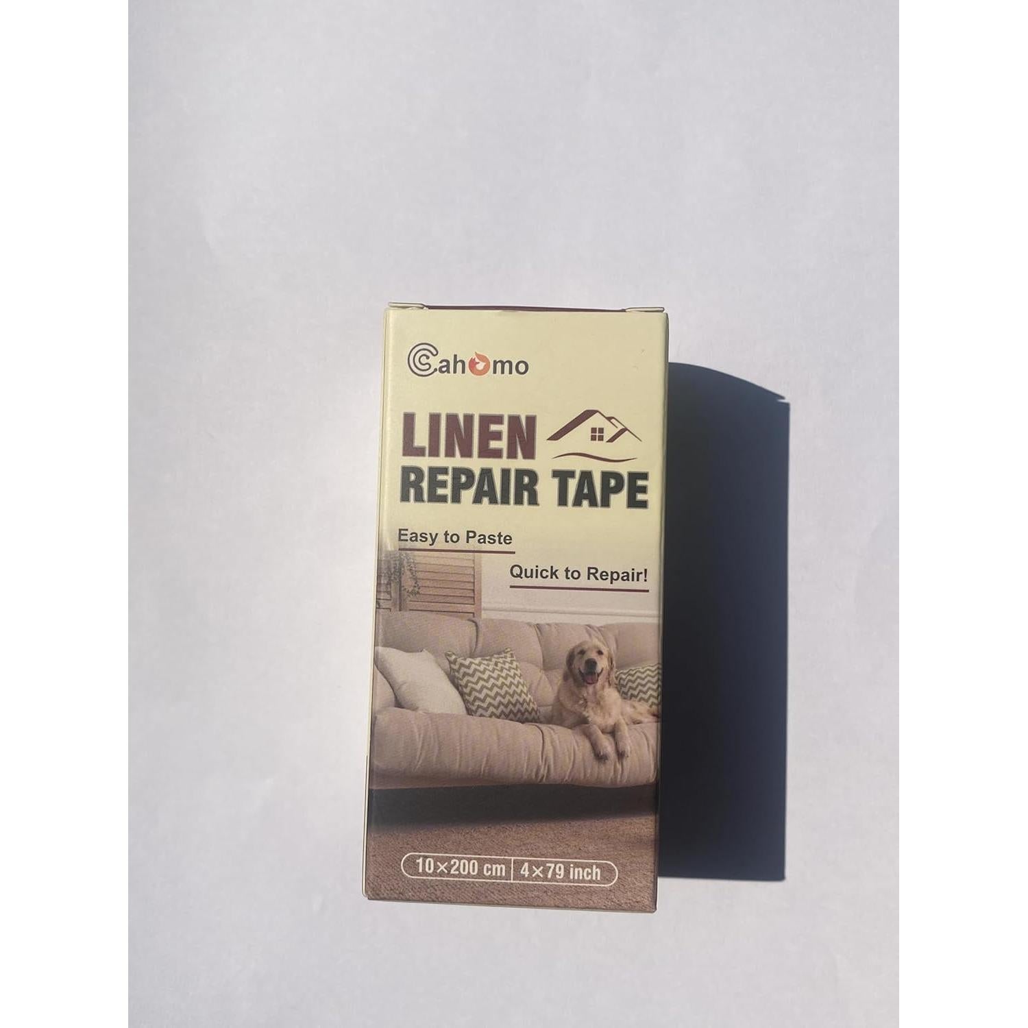 Cinta de Reparación de Lino Cahomo 10x200 cm Verde Militar