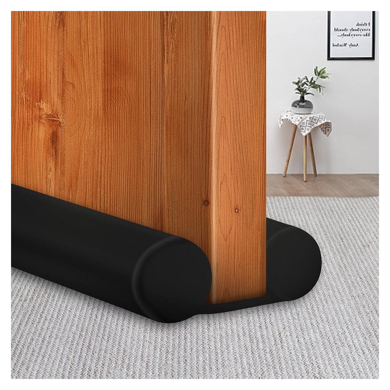 Tapón de Corrientes para Puertas MAXTID Ajustable 86.36 cm Negro